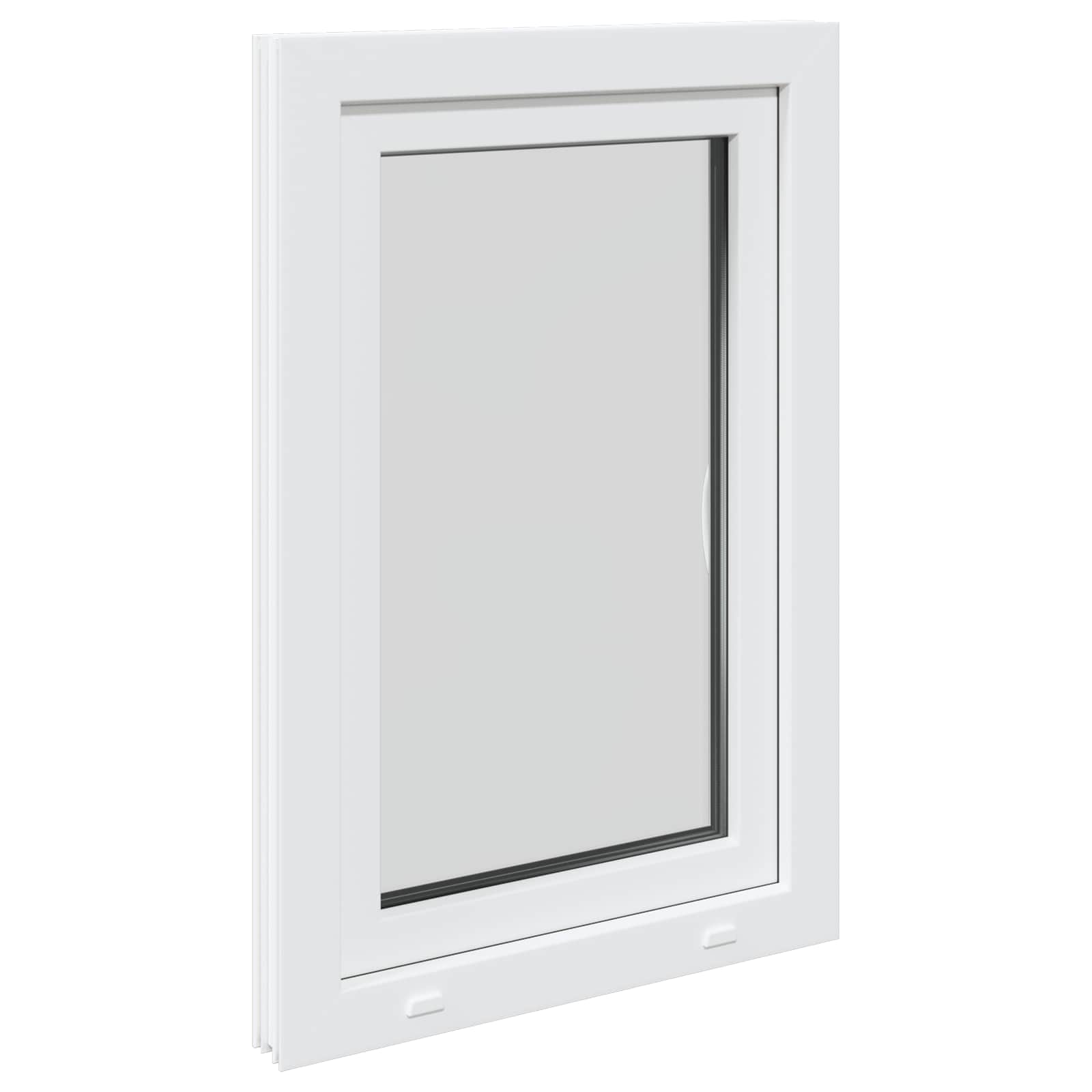 Prozor za podrum RISOR 60 x 90 cm PVC i staklo Bijela