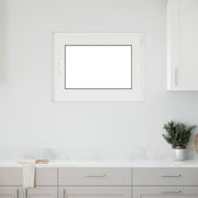 Prozor za podrum RISOR 80 x 60 cm PVC i staklo Bijela