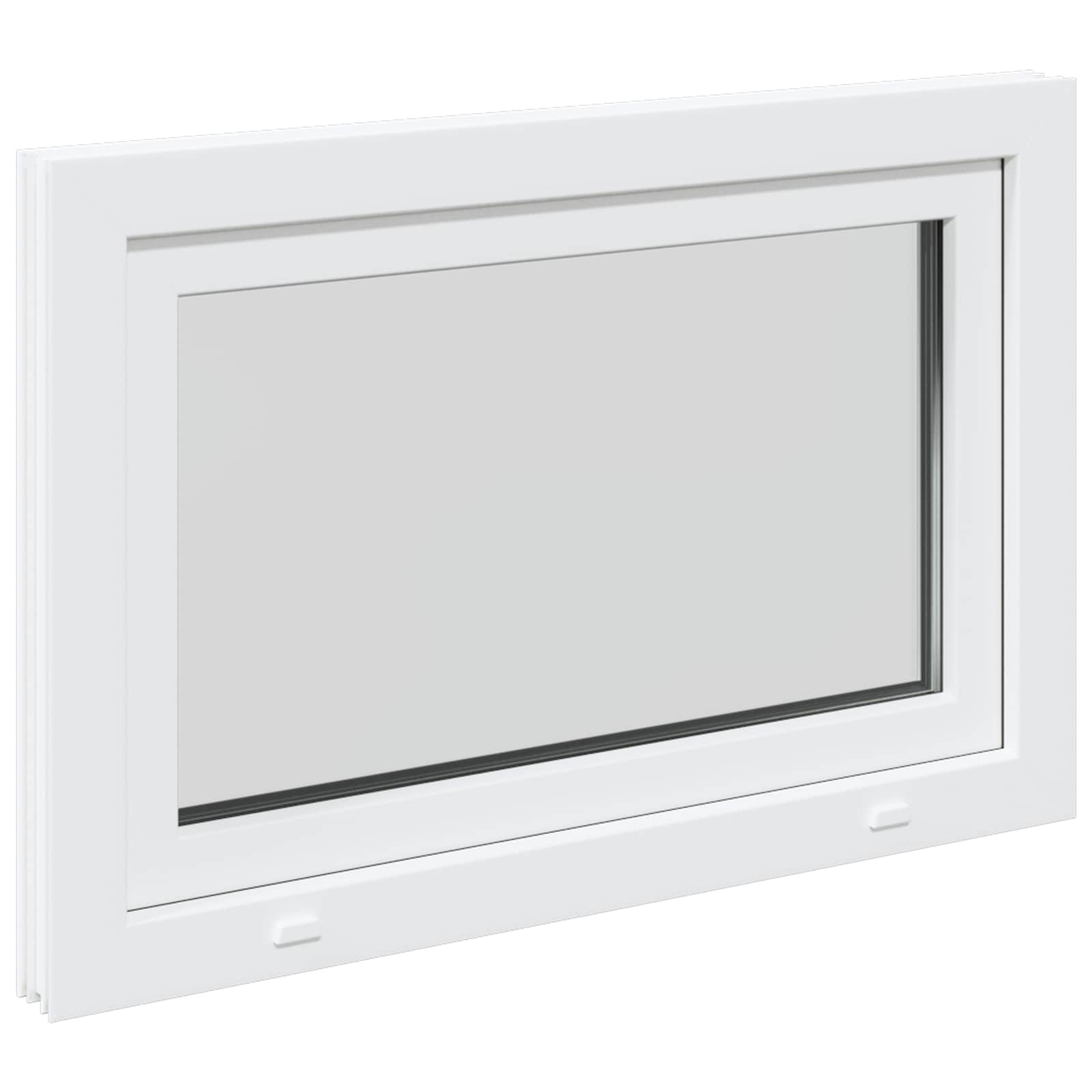 Prozor za podrum RISOR 90 x 60 cm PVC i staklo Bijela