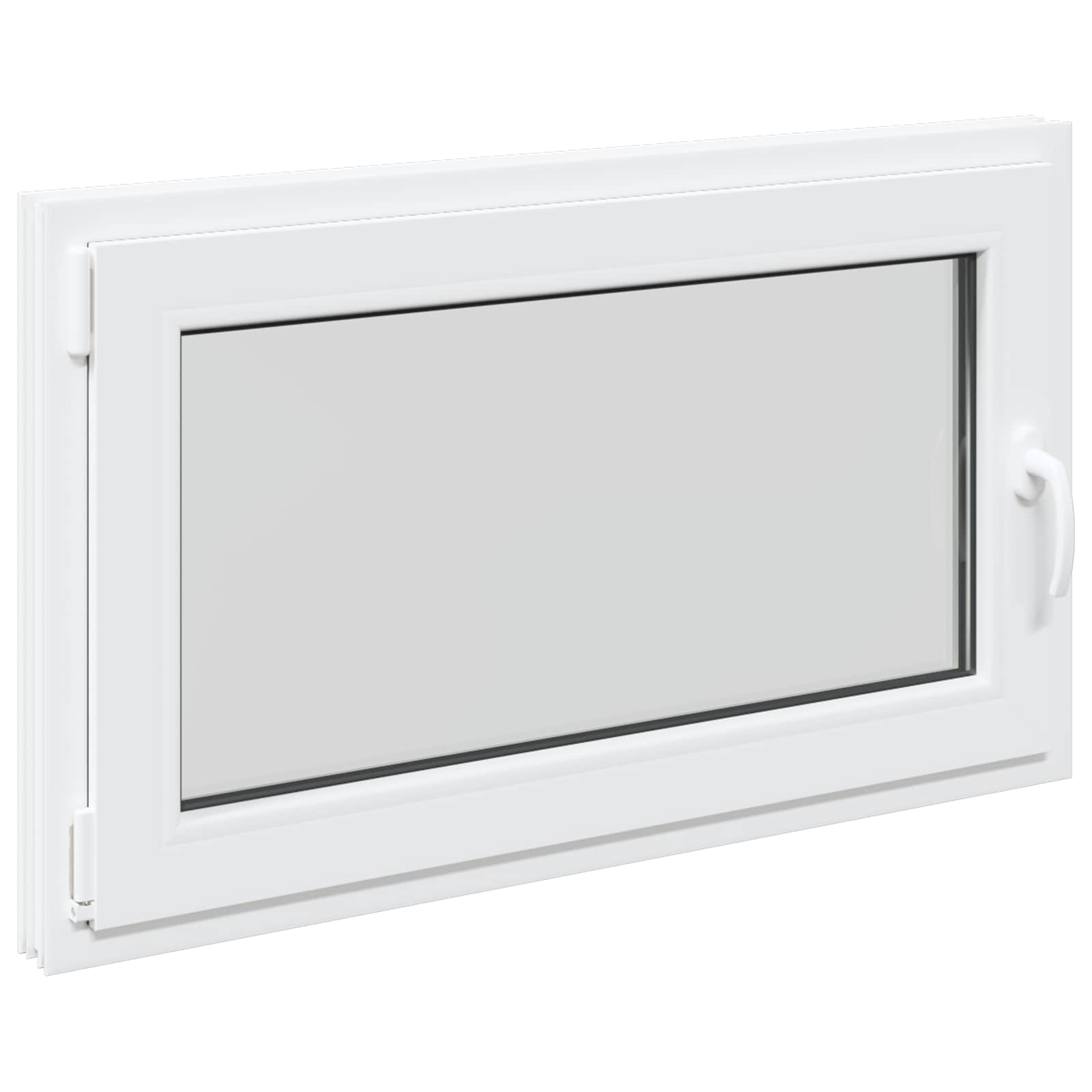 Prozor za podrum RISOR 100 x 70 cm PVC i staklo Bijela