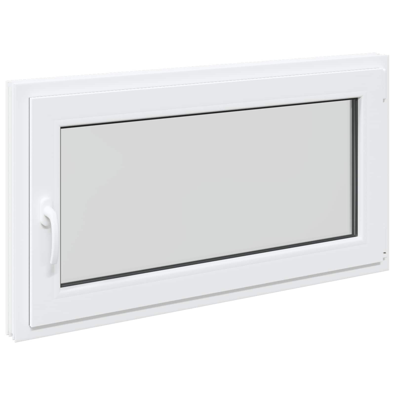Prozor za podrum RISOR 110 x 70 cm PVC i staklo Bijela