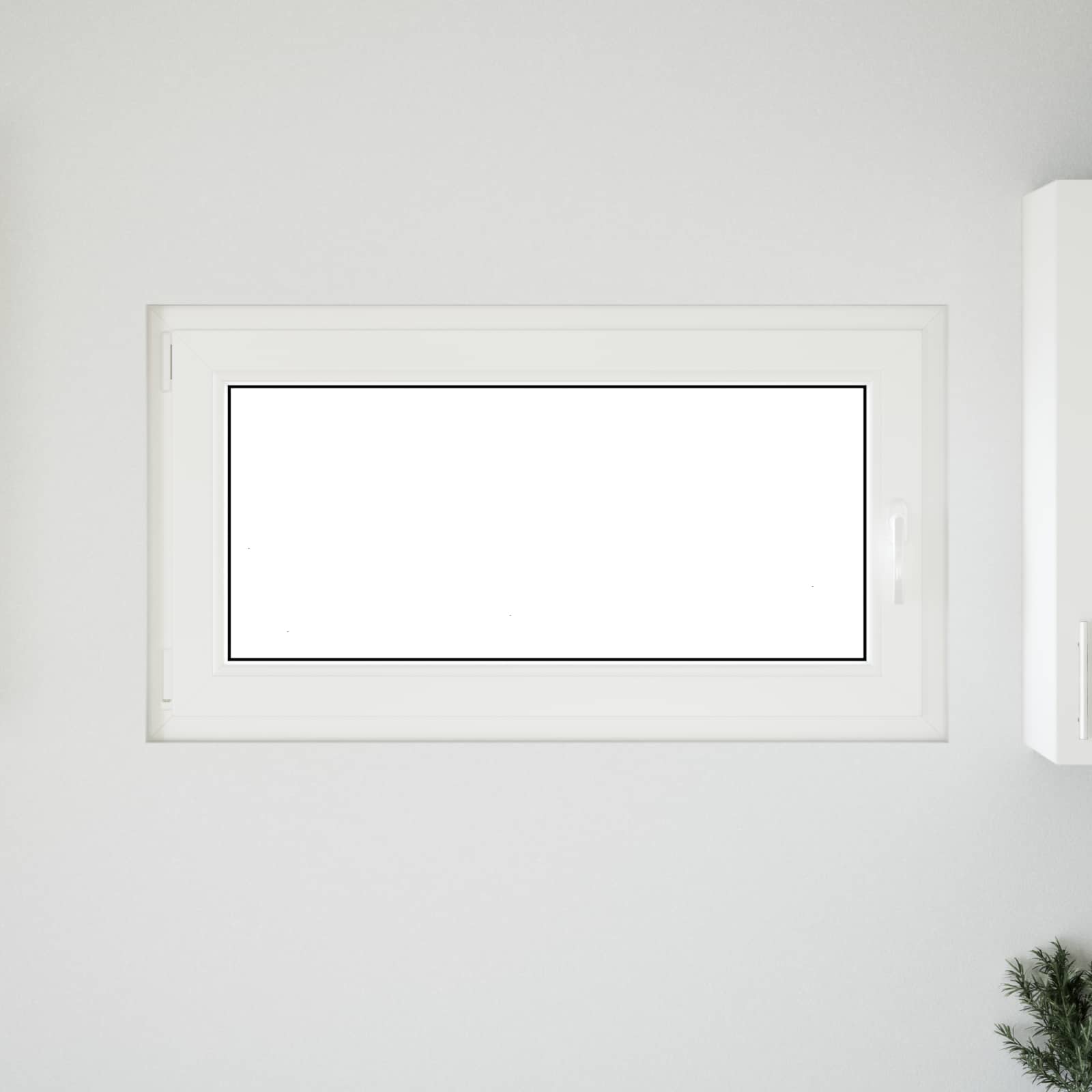 Prozor za podrum RISOR 110 x 70 cm PVC i staklo Bijela