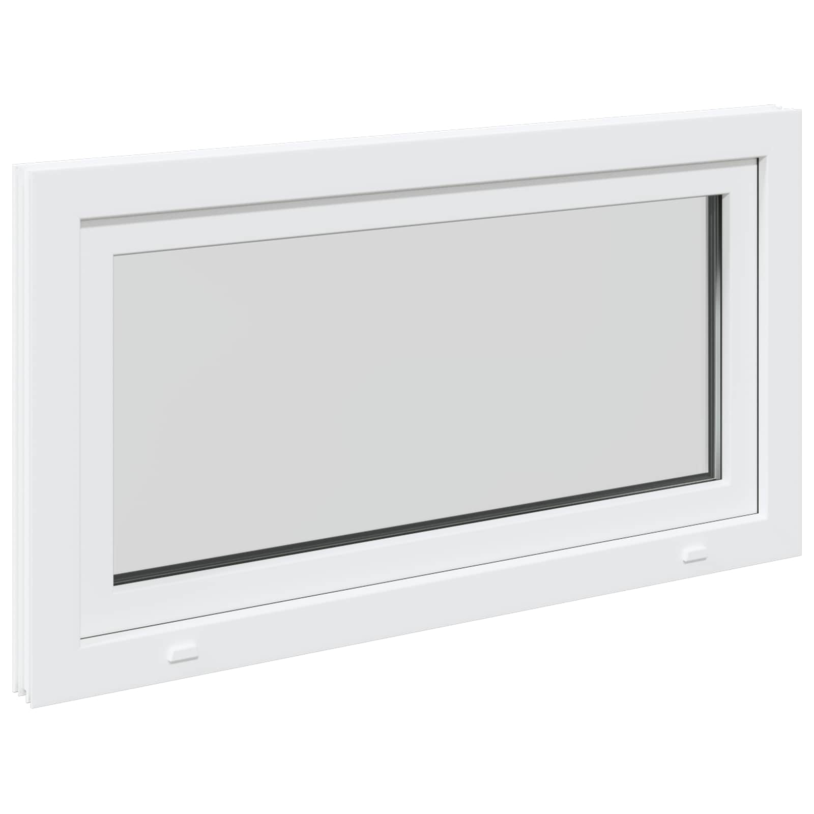 Prozor za podrum RISOR 110 x 70 cm PVC i staklo Bijela