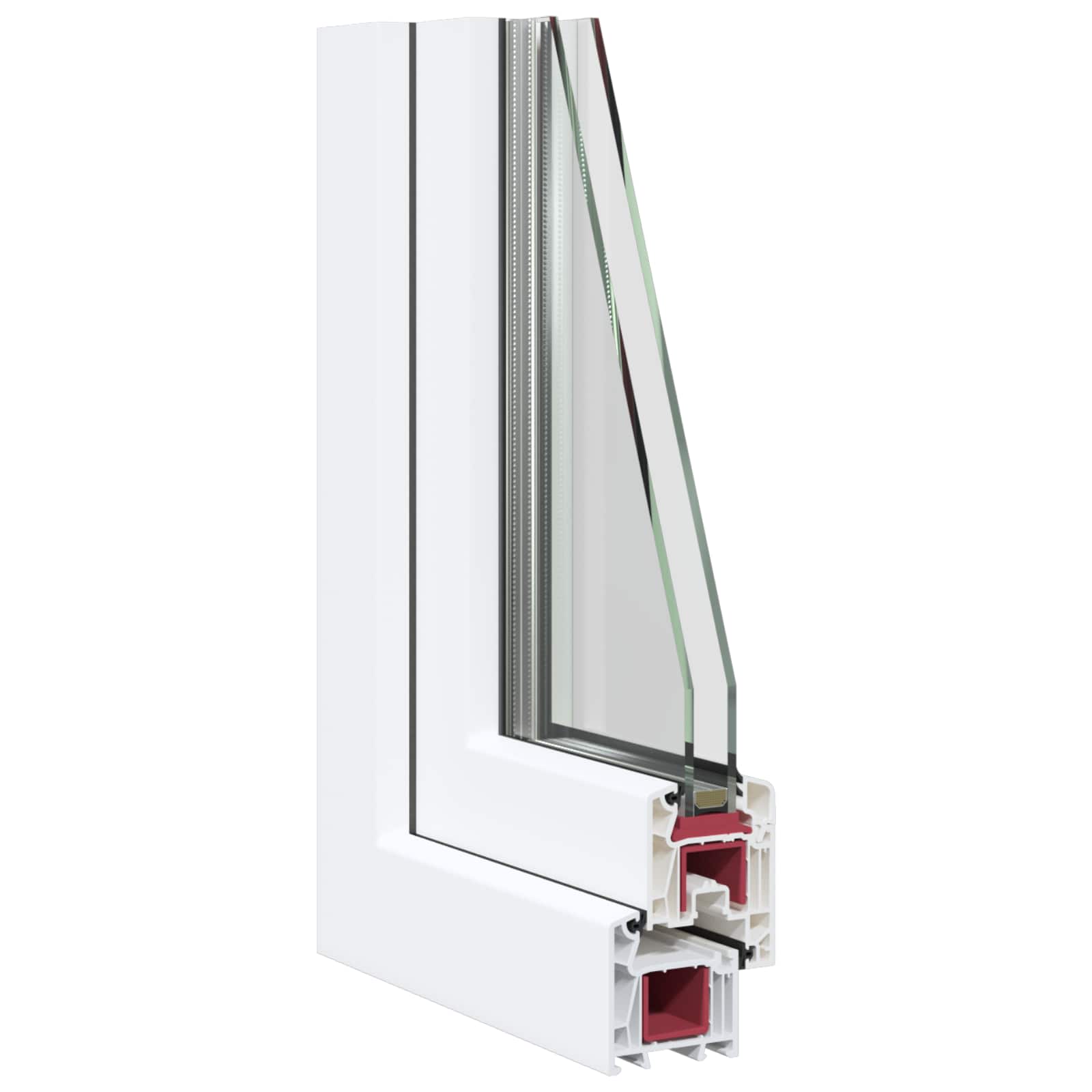 Prozor za podrum RISOR 120 x 60 cm PVC i staklo Bijela