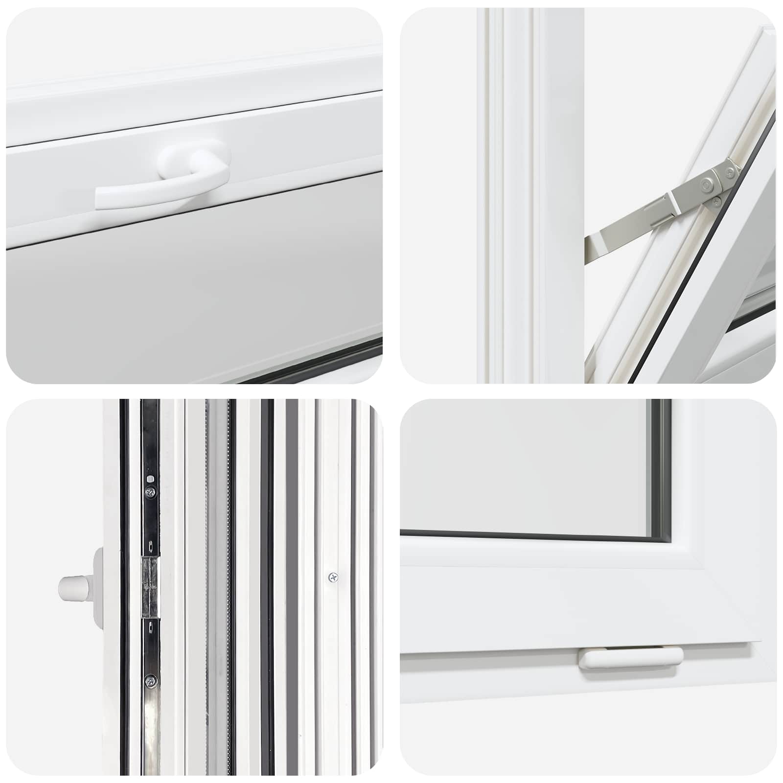 Prozor za podrum RISOR 60 x 40 cm PVC i staklo Bijela