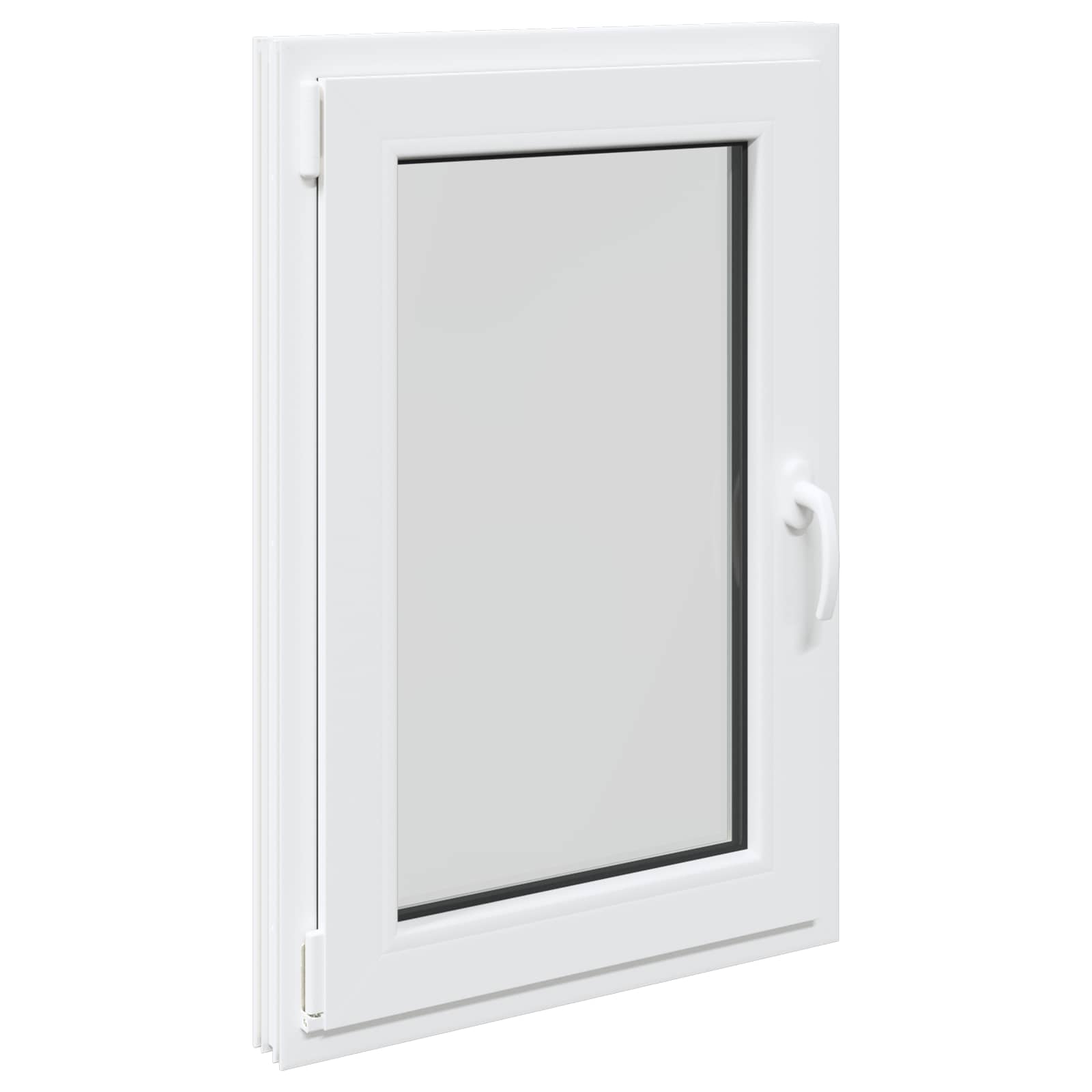 Prozor za podrum RISOR 60 x 80 cm PVC i staklo Bijela