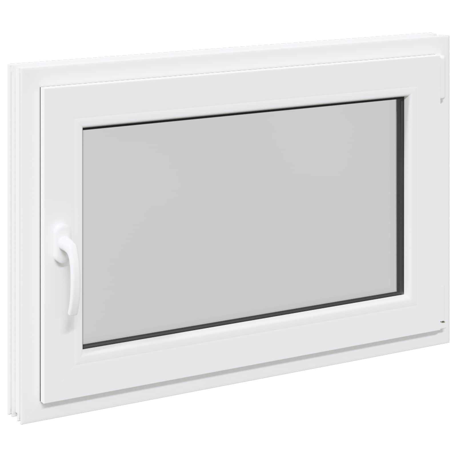 Prozor za podrum RISOR 90 x 50 cm PVC i staklo Bijela