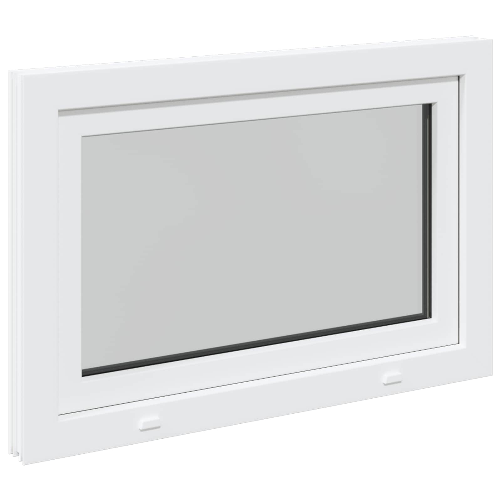 Prozor za podrum RISOR 90 x 50 cm PVC i staklo Bijela