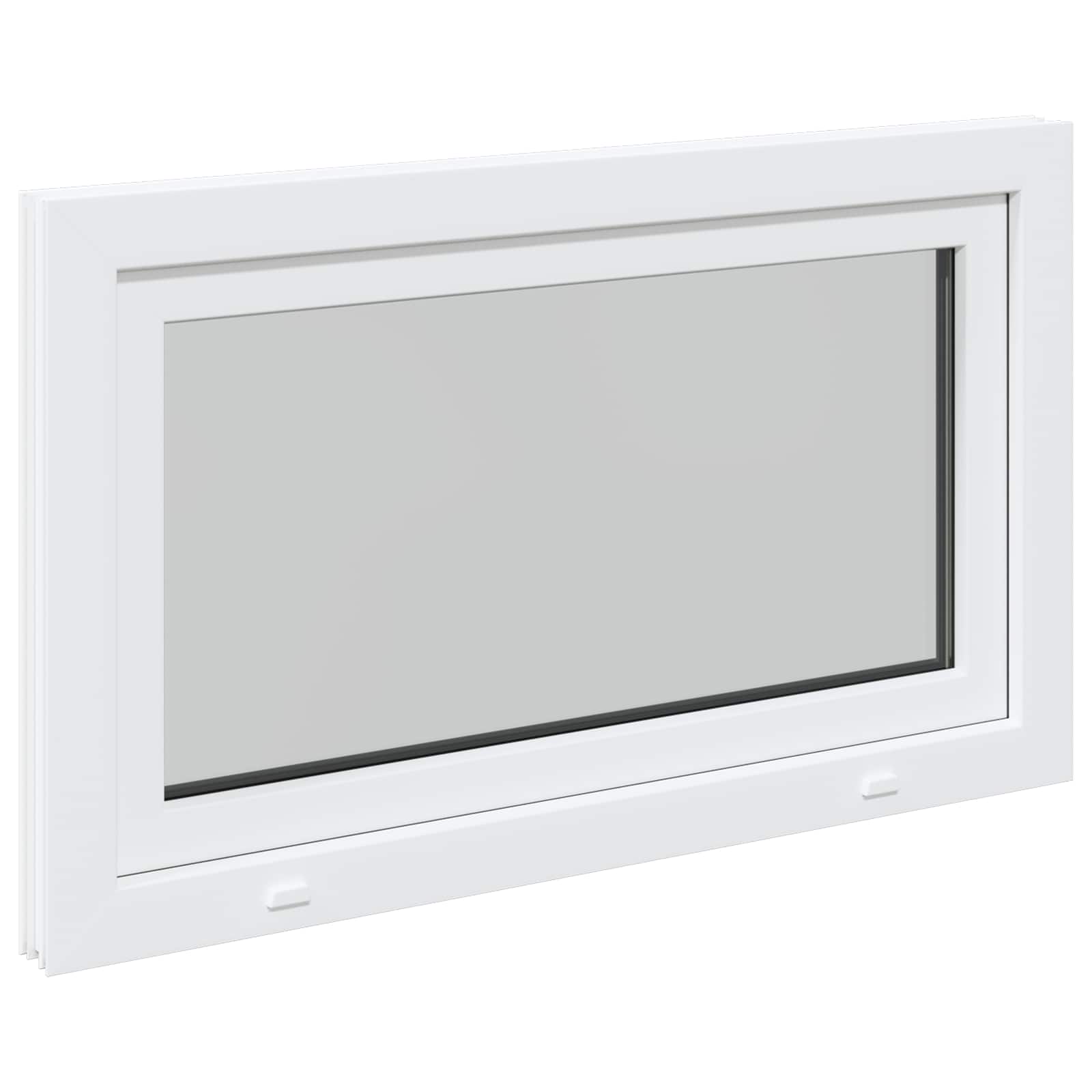 Prozor za podrum RISOR 100 x 50 cm PVC i staklo Bijela