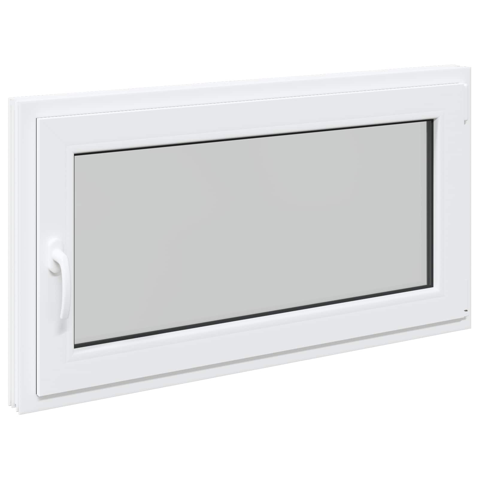 Prozor za podrum RISOR 110 x 50 cm PVC i staklo Bijela