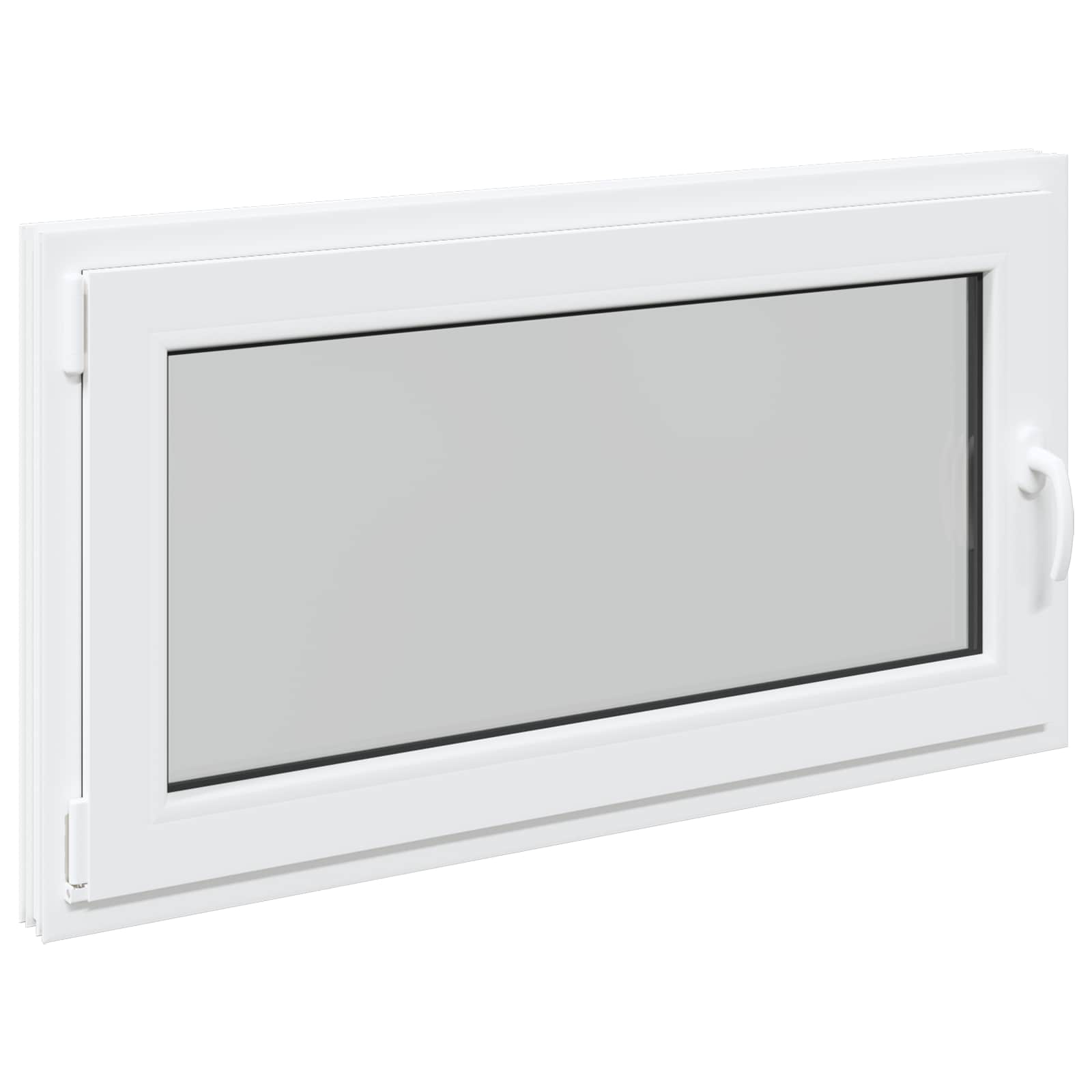 Prozor za podrum RISOR 110 x 50 cm PVC i staklo Bijela