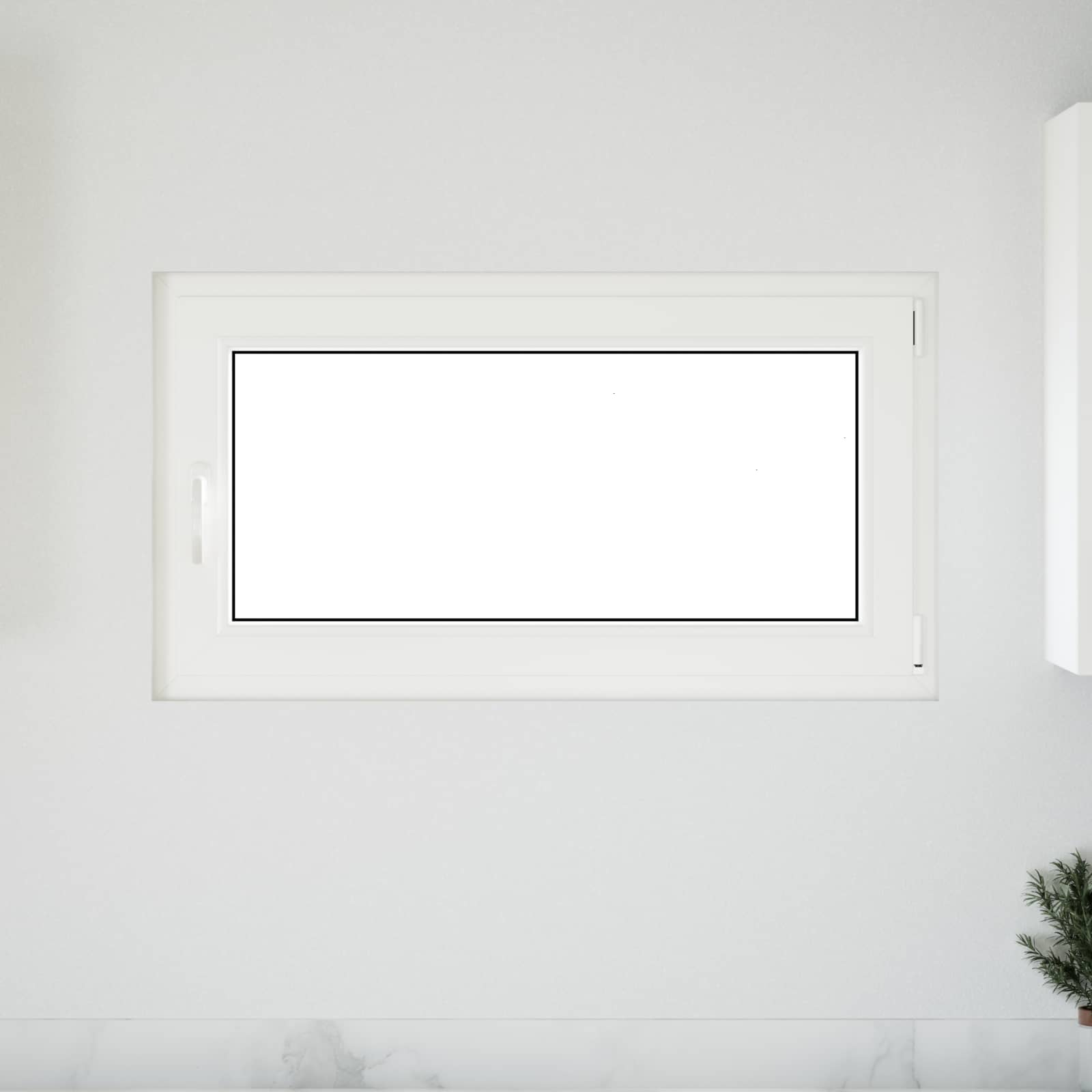 Prozor za podrum RISOR 110 x 70 cm PVC i staklo Bijela