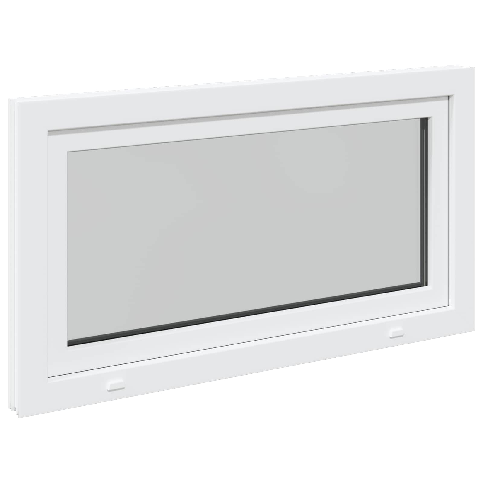 Prozor za podrum RISOR 110 x 70 cm PVC i staklo Bijela