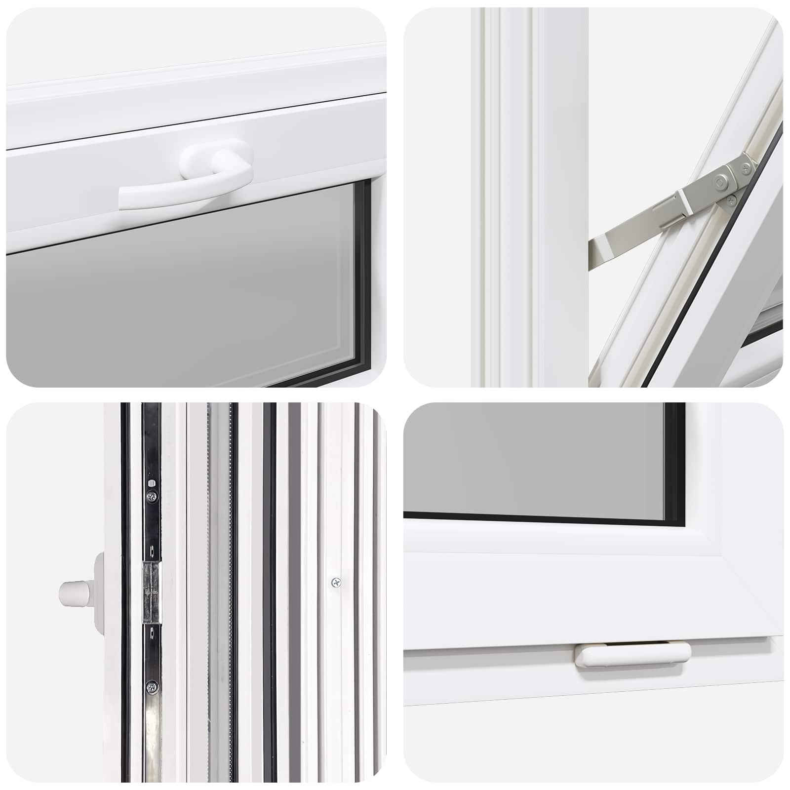 Prozor za podrum RISOR 60 x 40 cm PVC i staklo Bijela