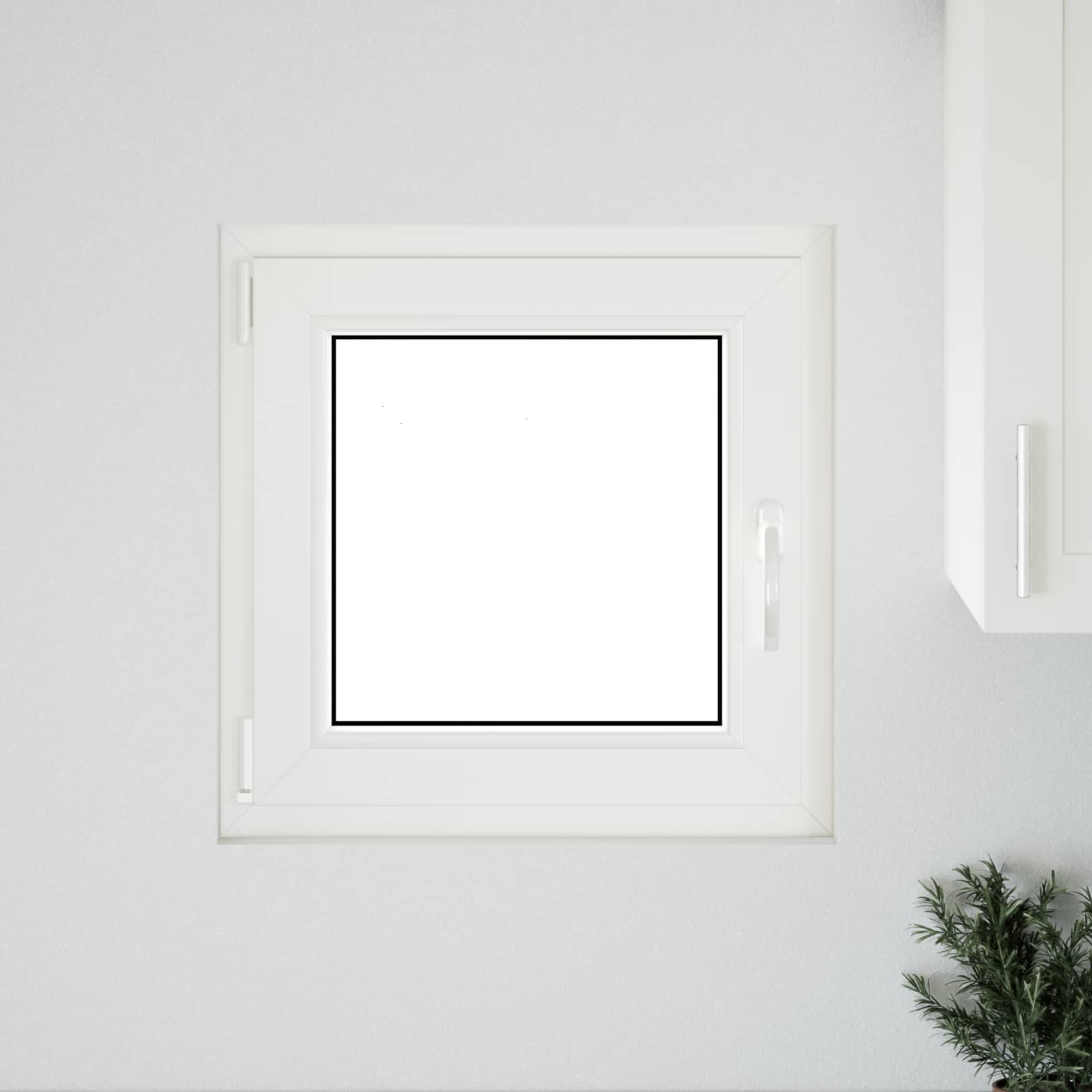 Prozor za podrum RISOR 60 x 60 cm PVC i staklo Antracit