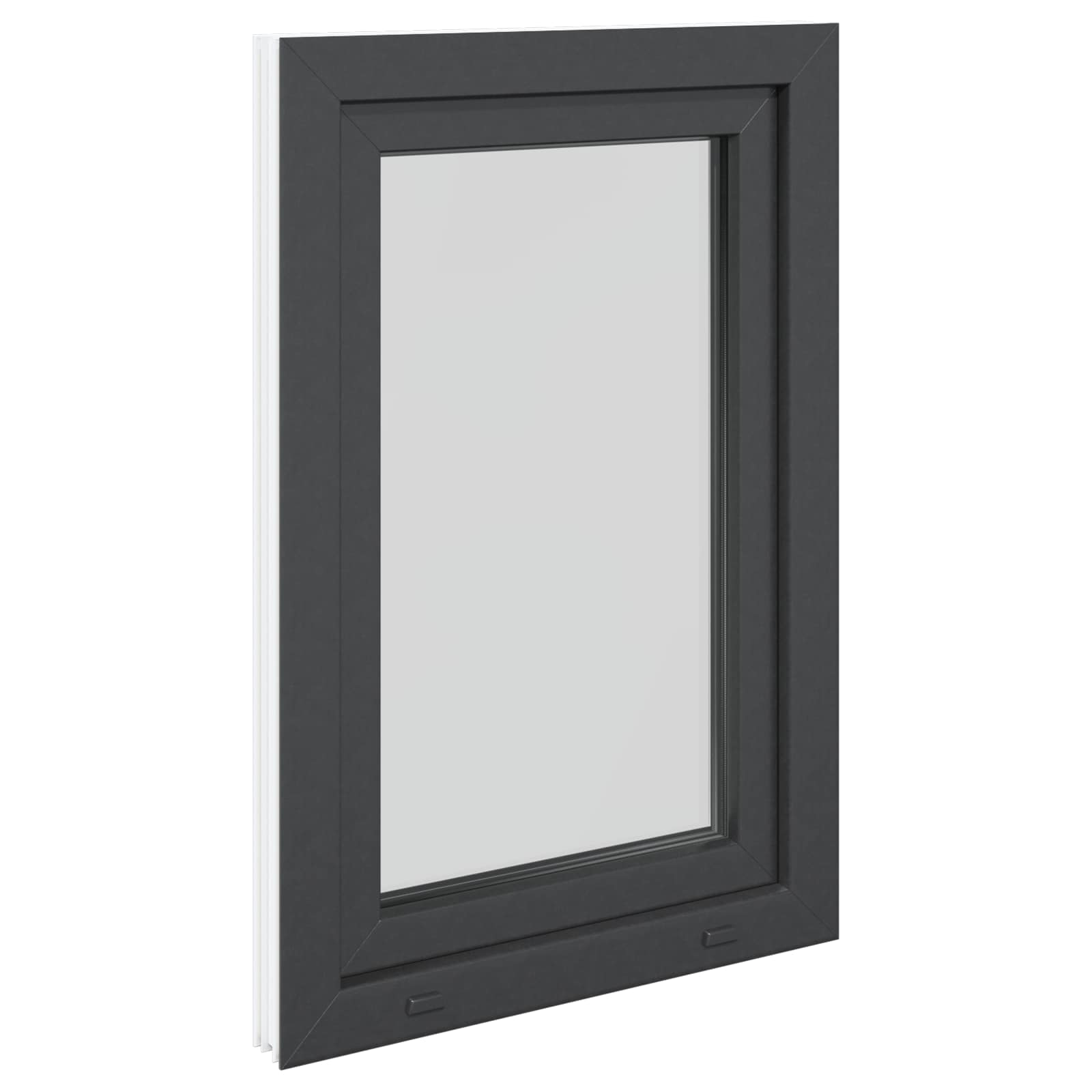 Prozor za podrum RISOR 60 x 90 cm PVC i staklo Antracit