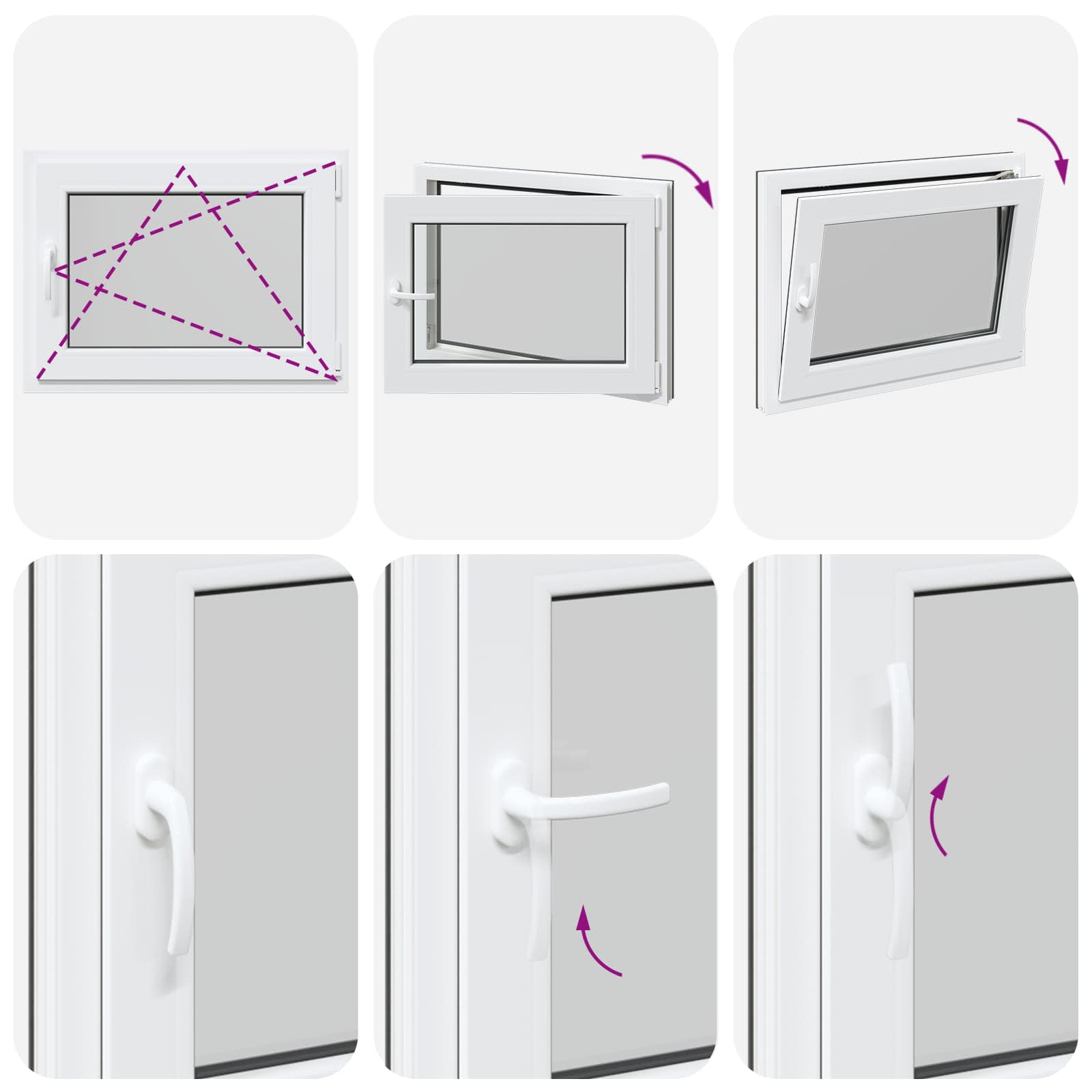 Prozor za podrum RISOR 80 x 60 cm PVC i staklo Antracit