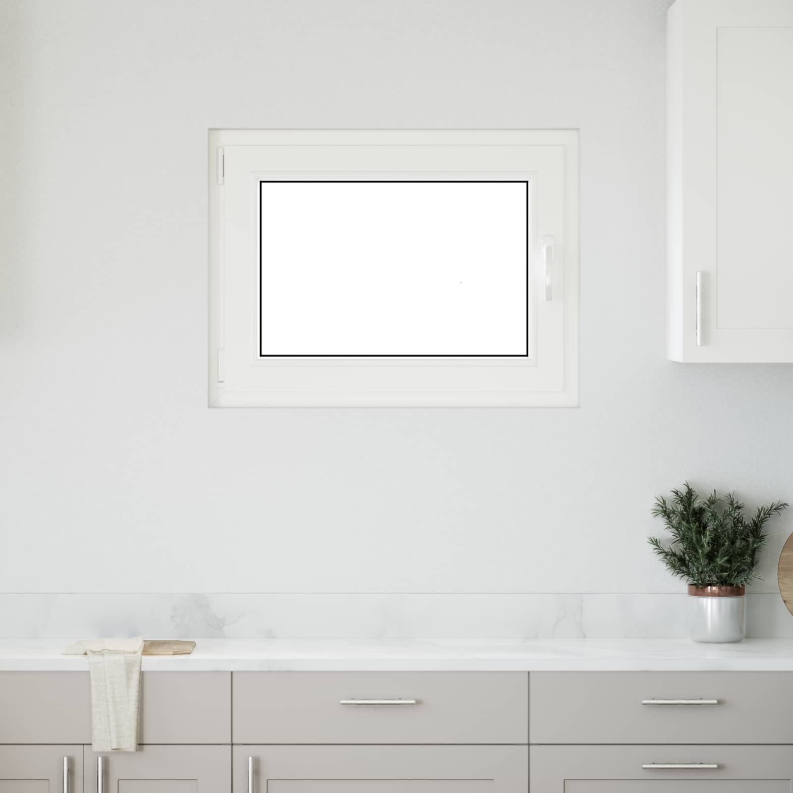 Prozor za podrum RISOR 80 x 70 cm PVC i staklo Antracit