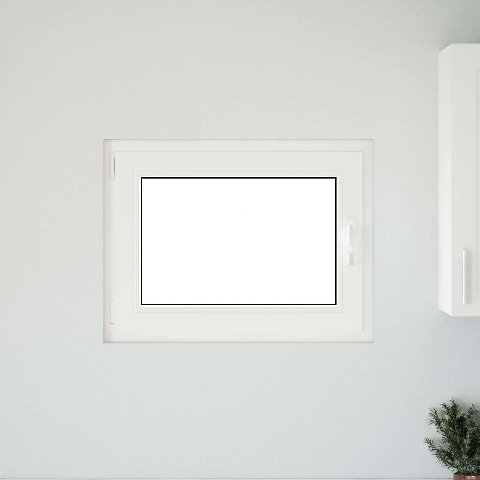 Prozor za podrum RISOR 80 x 70 cm PVC i staklo Antracit