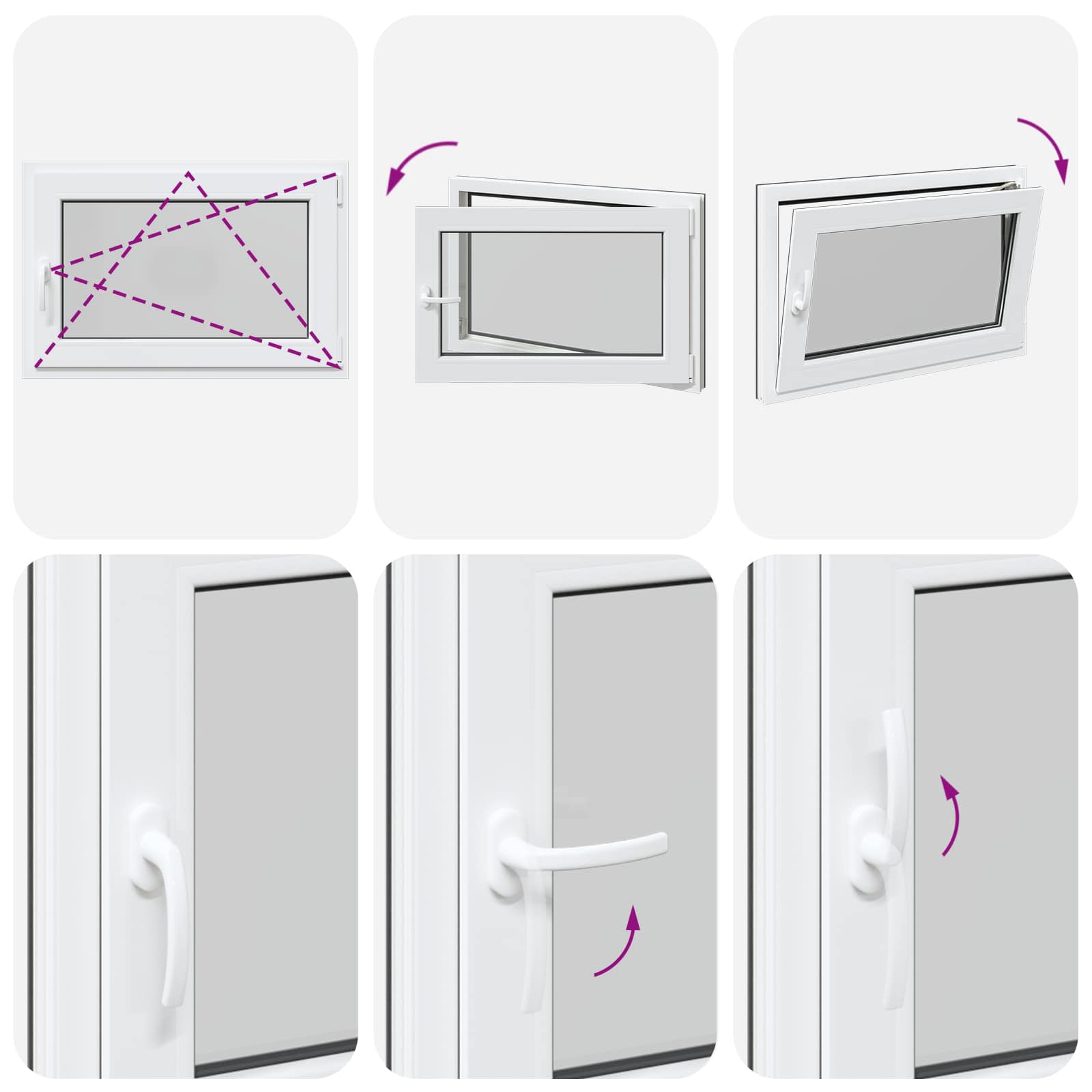 Prozor za podrum RISOR 80 x 70 cm PVC i staklo Antracit