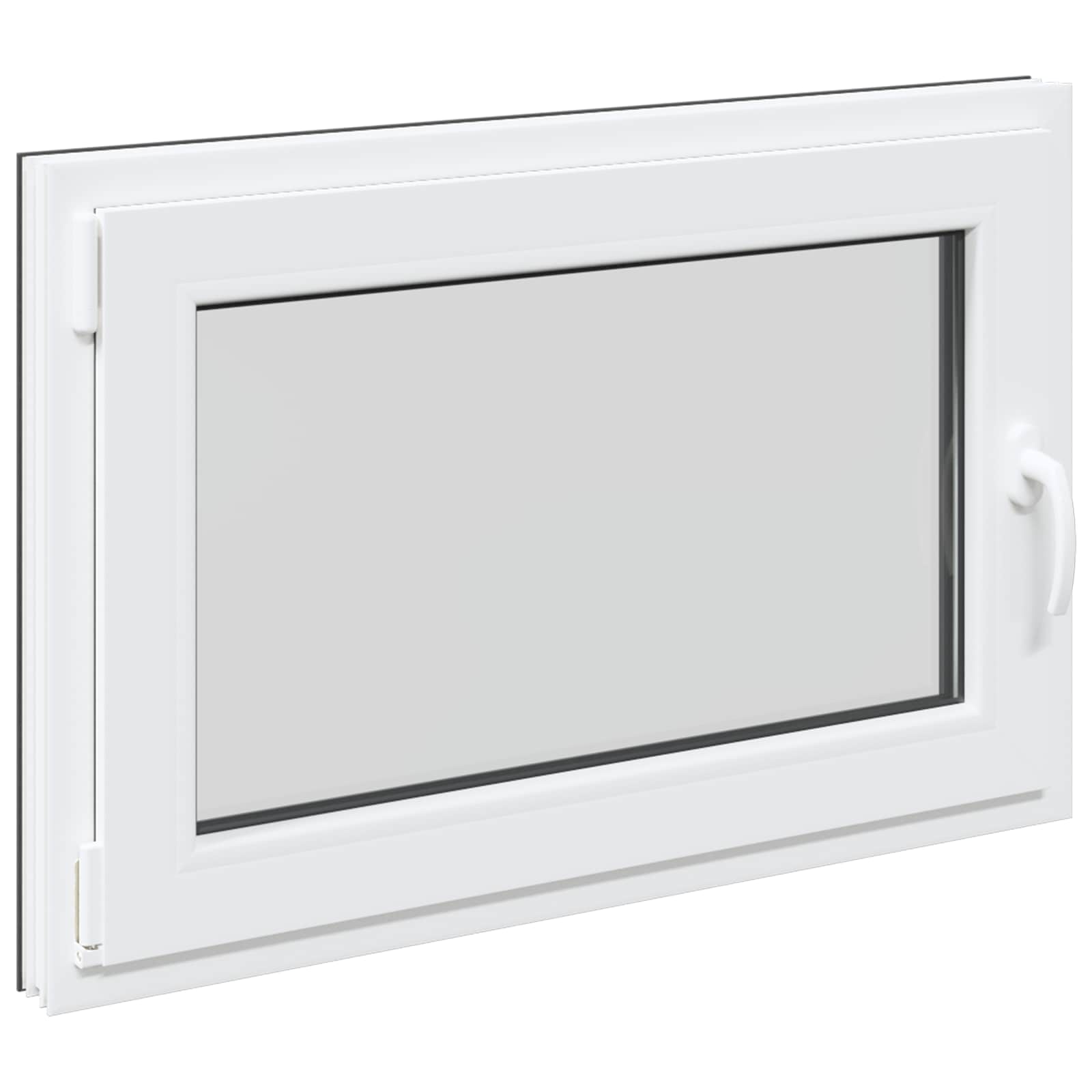 Prozor za podrum RISOR 90 x 60 cm PVC i staklo Antracit