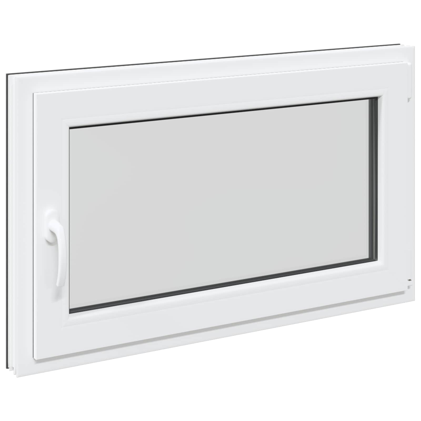 Prozor za podrum RISOR 100 x 60 cm PVC i staklo Antracit