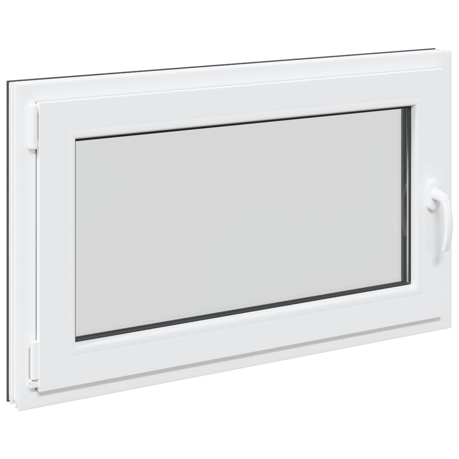 Prozor za podrum RISOR 100 x 70 cm PVC i staklo Antracit