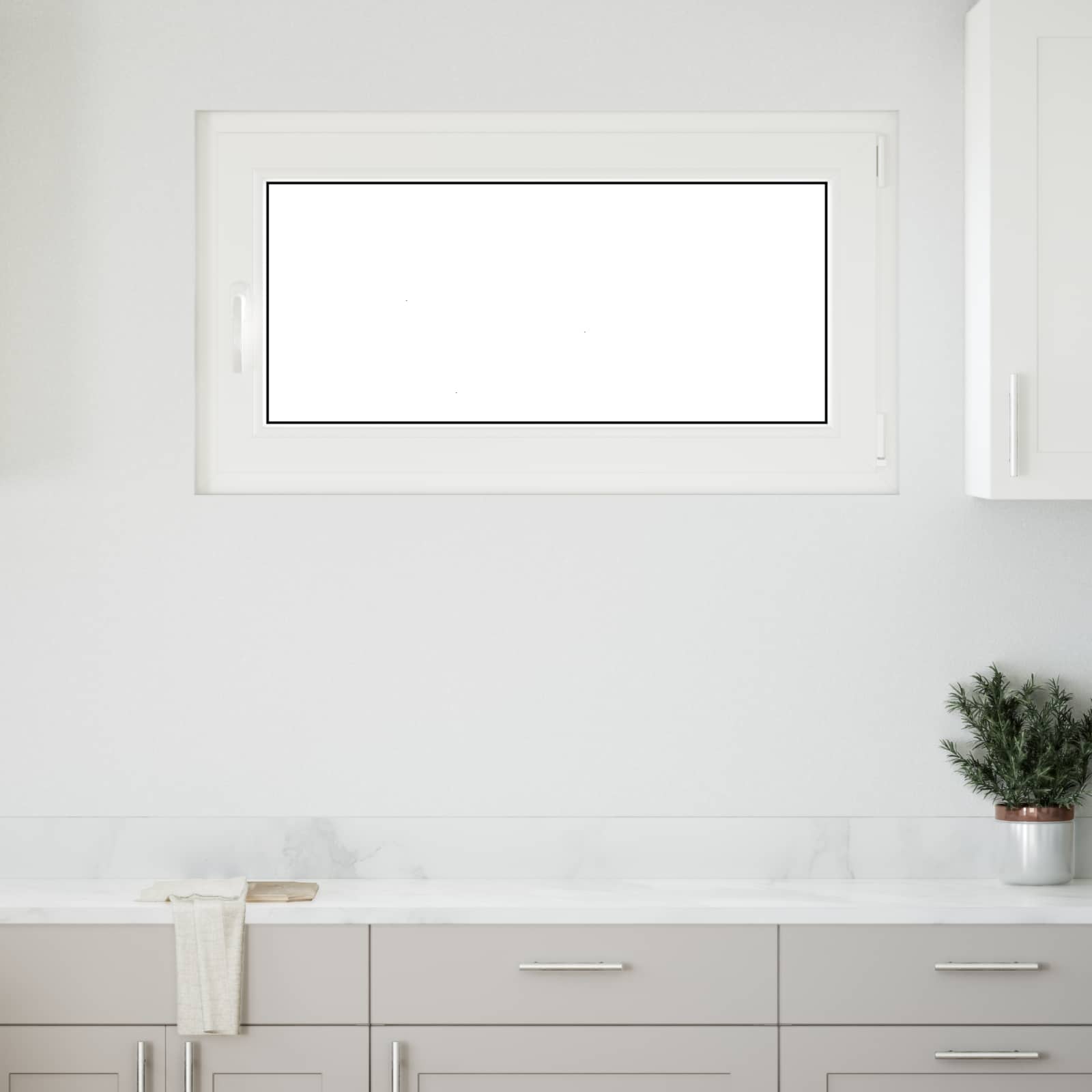 Prozor za podrum RISOR 110 x 70 cm PVC i staklo Antracit