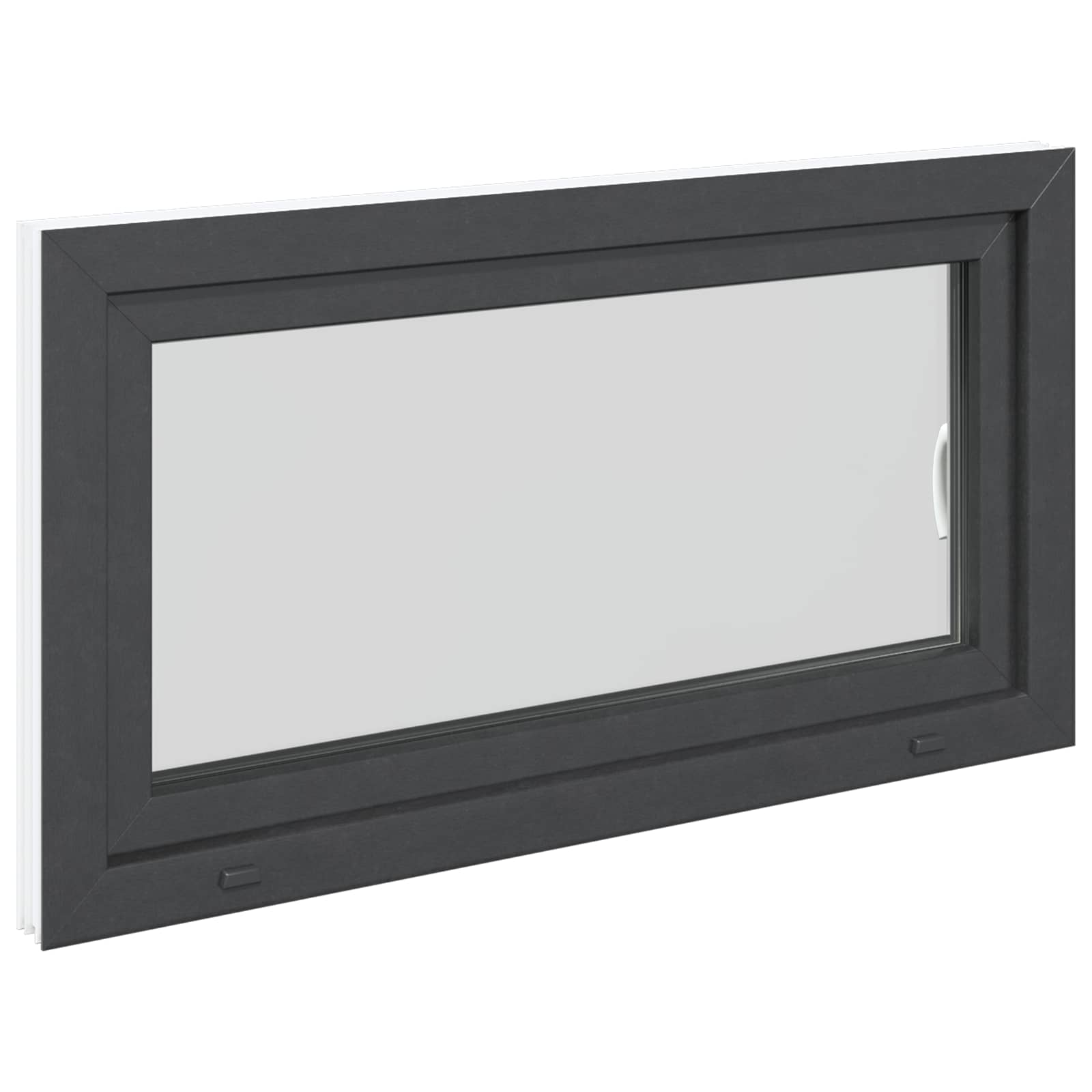 Prozor za podrum RISOR 110 x 70 cm PVC i staklo Antracit