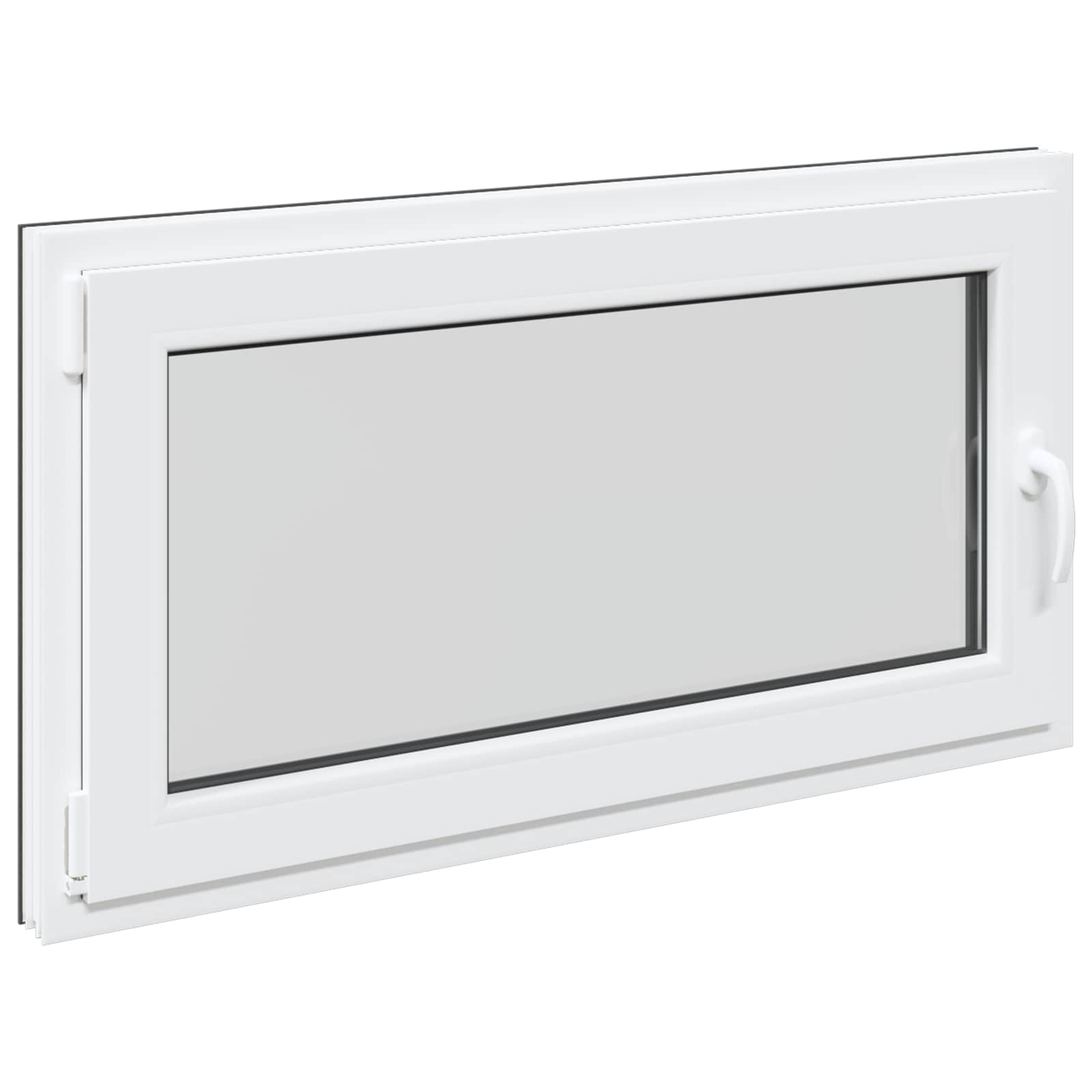 Prozor za podrum RISOR 110 x 70 cm PVC i staklo Antracit