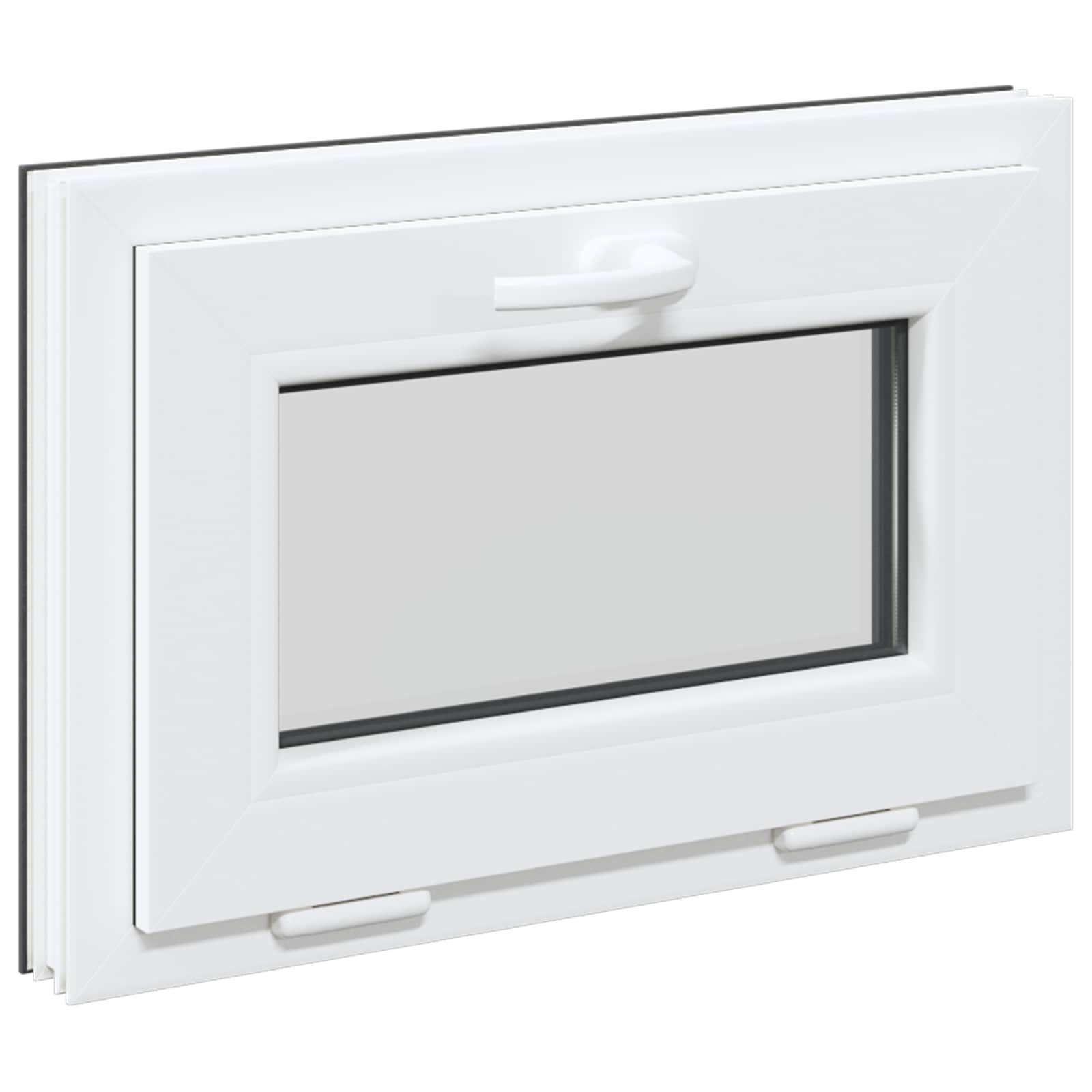 Prozor za podrum RISOR 60 x 40 cm PVC i staklo Antracit