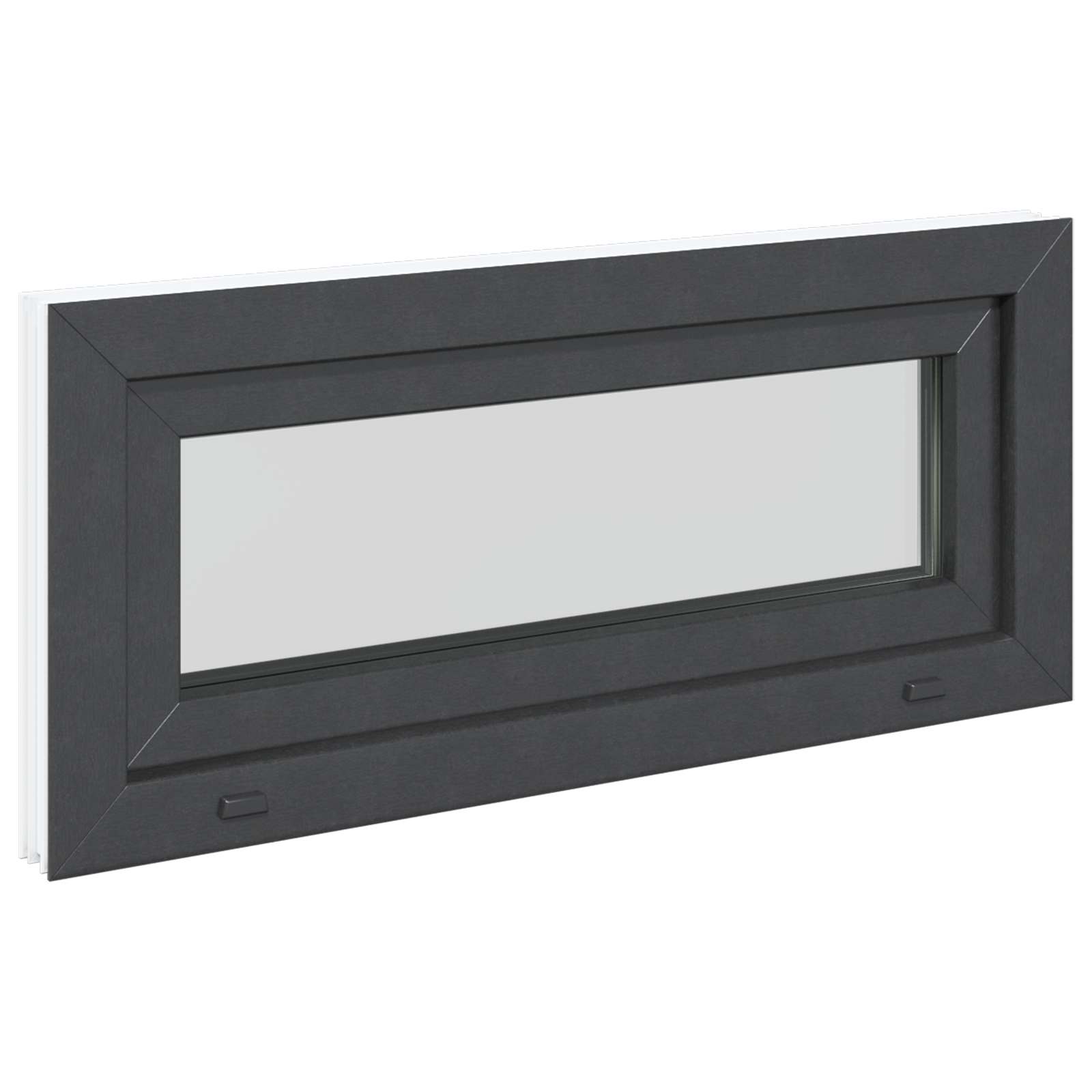 Prozor za podrum RISOR 90 x 40 cm PVC i staklo Antracit