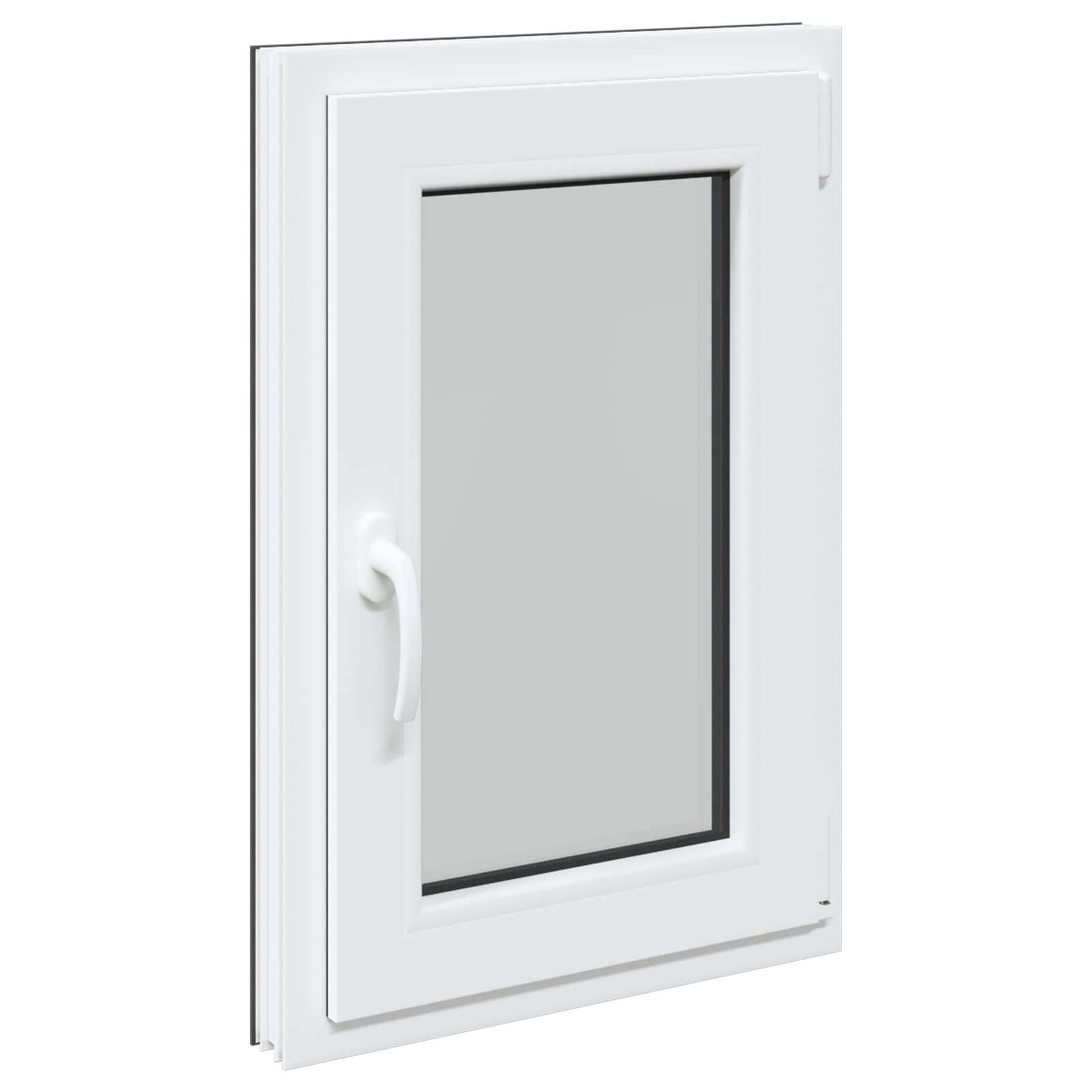 Prozor za podrum RISOR 50 x 75 cm PVC i staklo Antracit