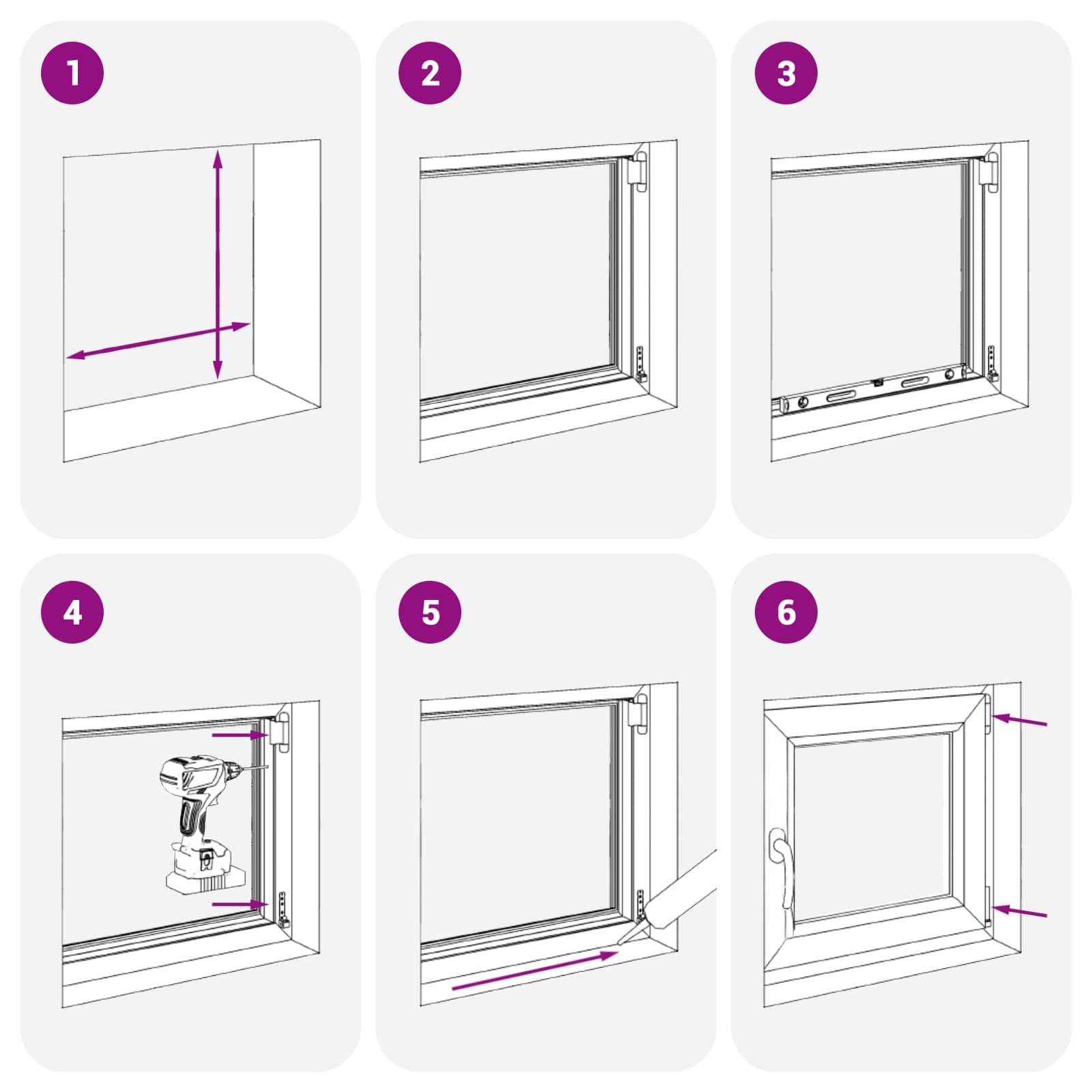 Prozor za podrum RISOR 50 x 75 cm PVC i staklo Antracit
