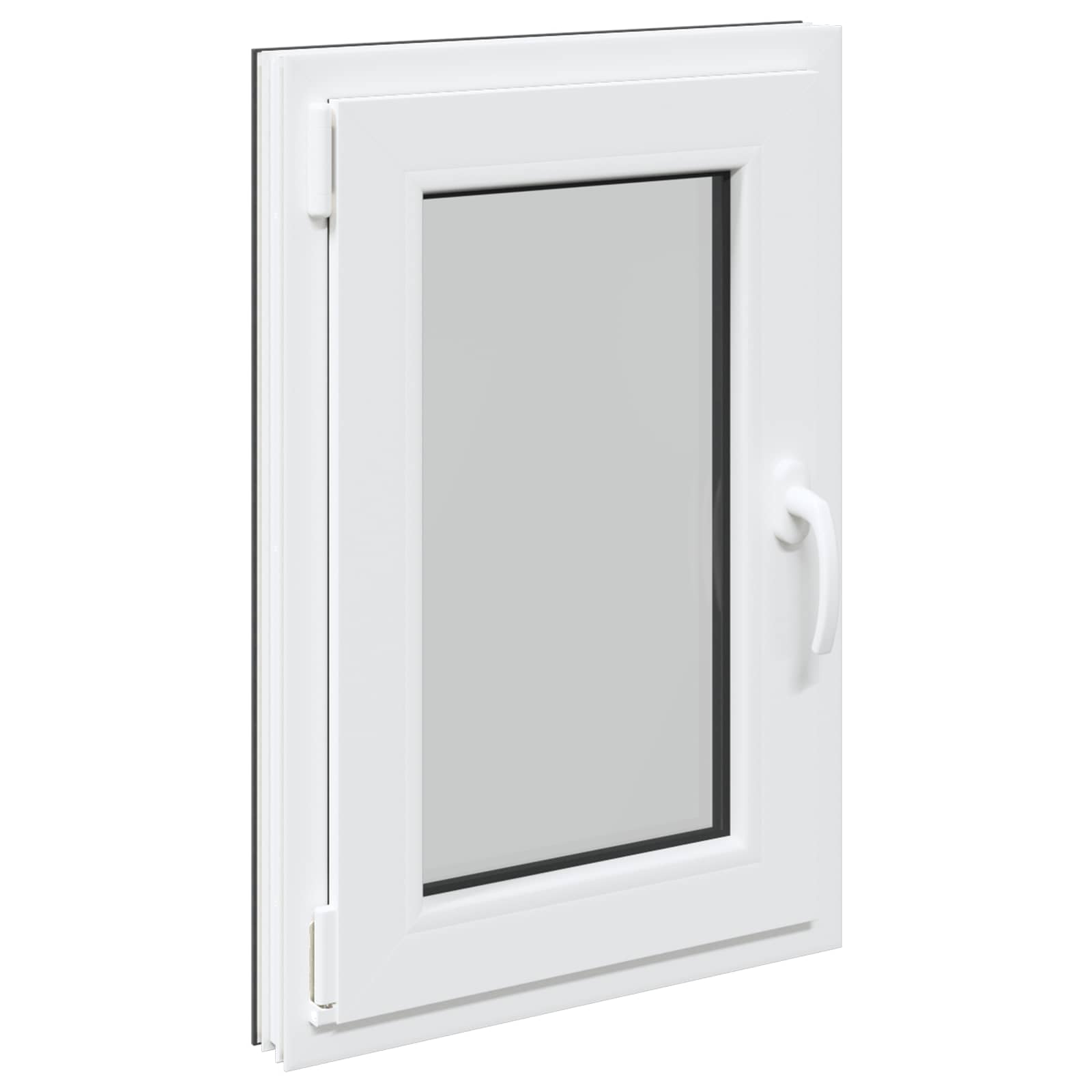 Prozor za podrum RISOR 50 x 75 cm PVC i staklo Antracit