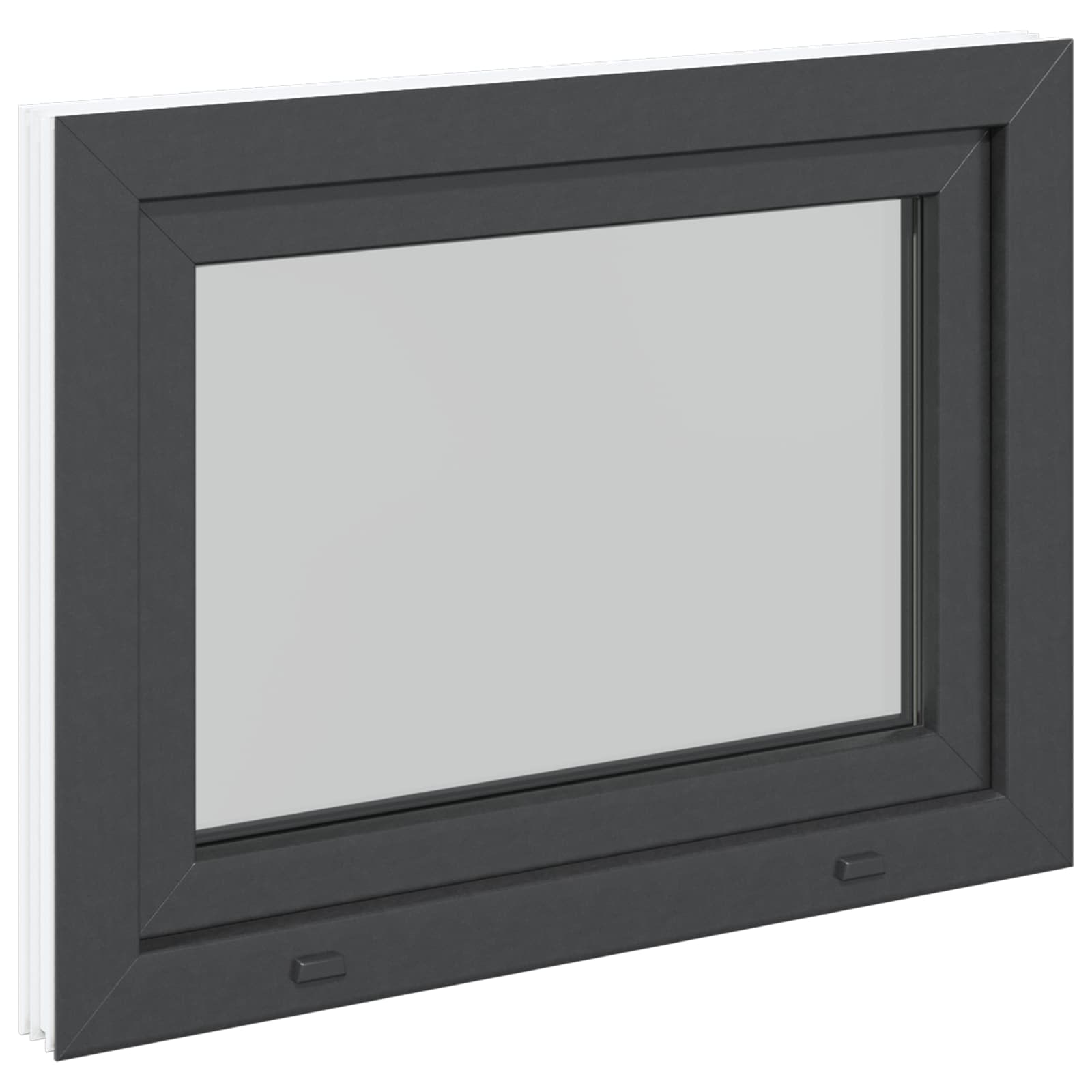 Prozor za podrum RISOR 90 x 60 cm PVC i staklo Antracit
