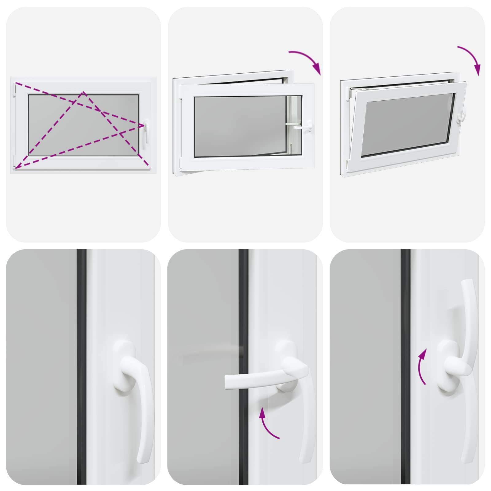 Prozor za podrum RISOR 90 x 60 cm PVC i staklo Antracit