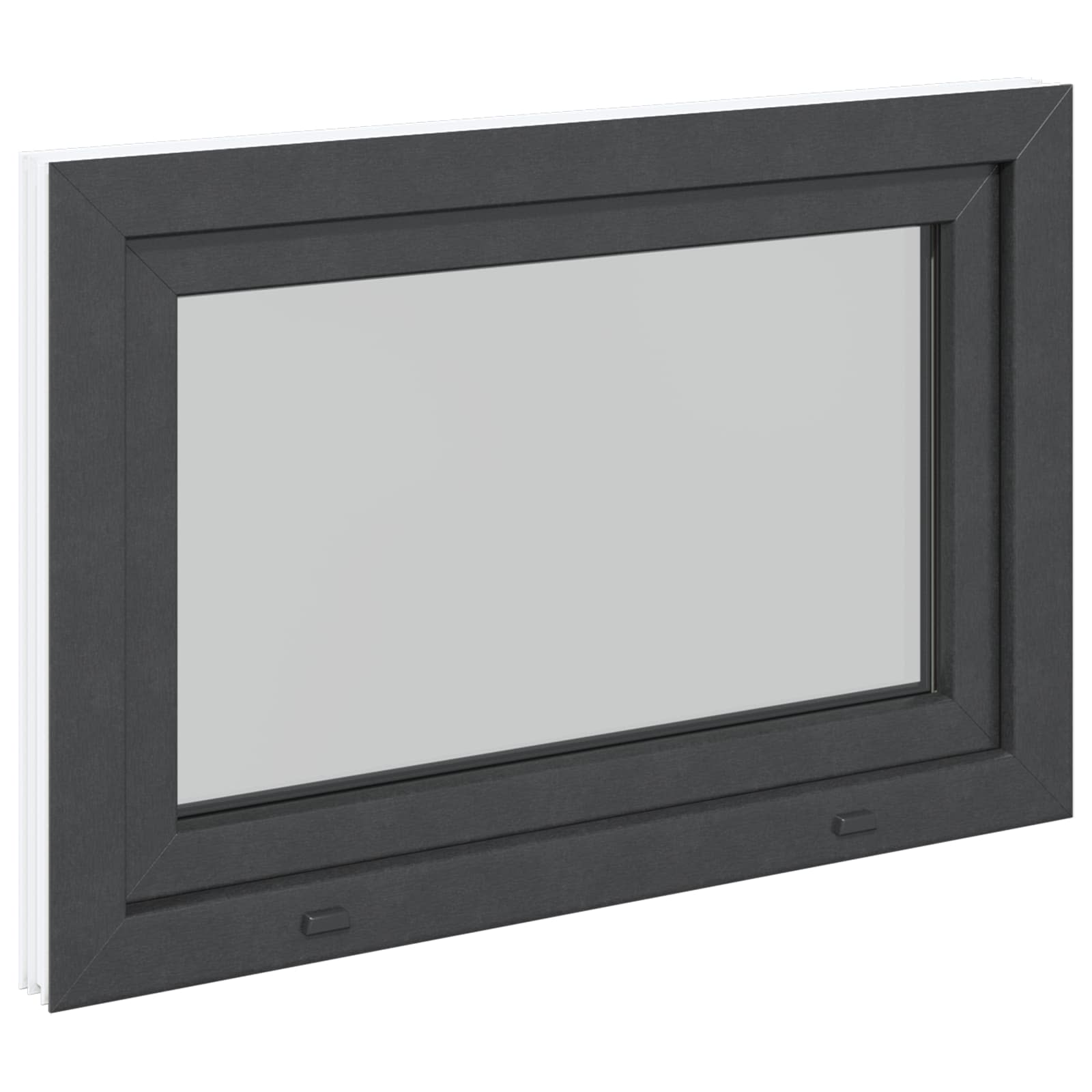 Prozor za podrum RISOR 90 x 60 cm PVC i staklo Antracit