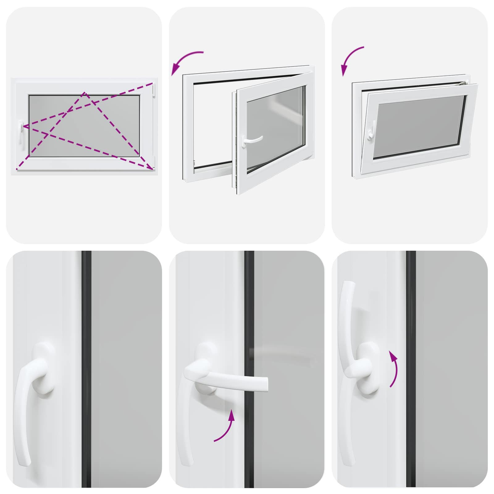Prozor za podrum RISOR 90 x 60 cm PVC i staklo Antracit