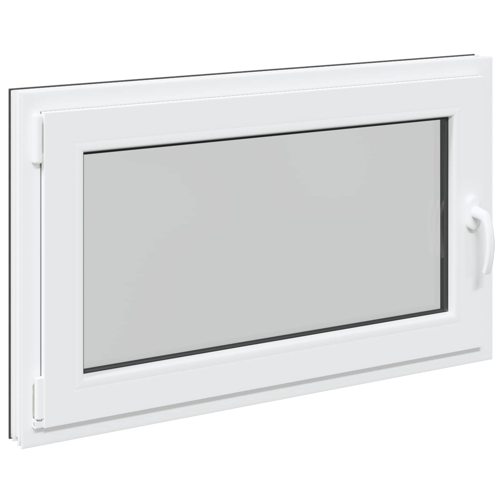 Prozor za podrum RISOR 100 x 70 cm PVC i staklo Antracit