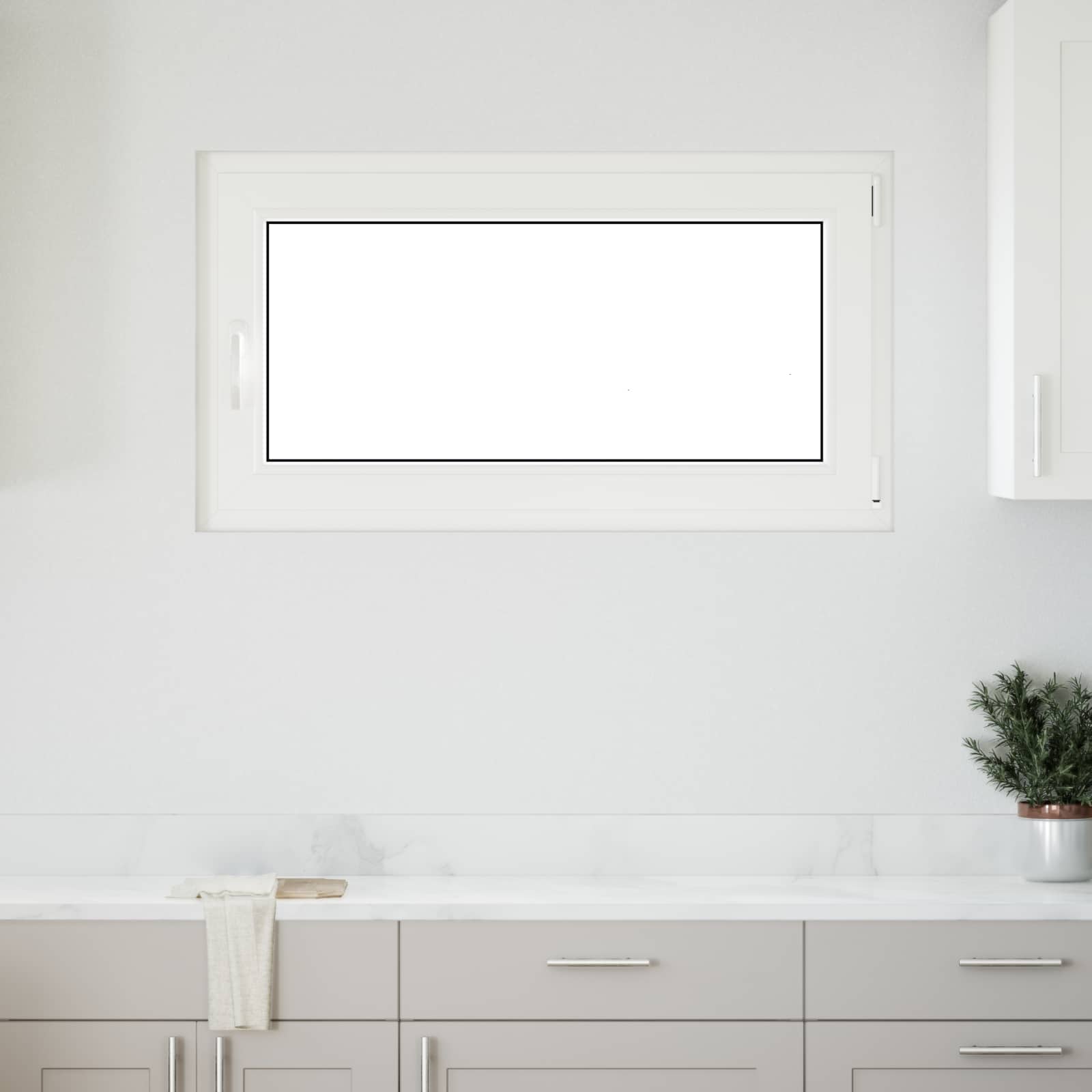 Prozor za podrum RISOR 110 x 70 cm PVC i staklo Antracit