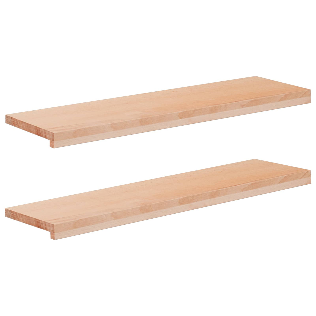 Step treads 2 kom. 100 x 25 x 2 cm Prirodna Čvrsto drvo bukve