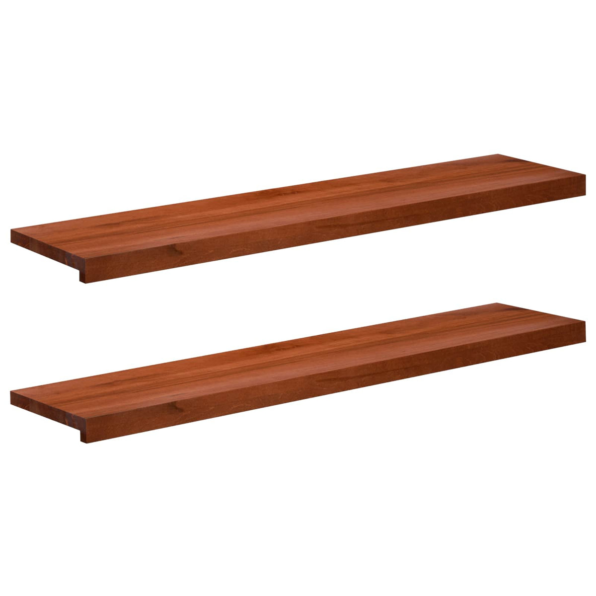 Step treads 2 kom. 120 x 30 x 2 cm Smeđa Čvrsto drvo bukve