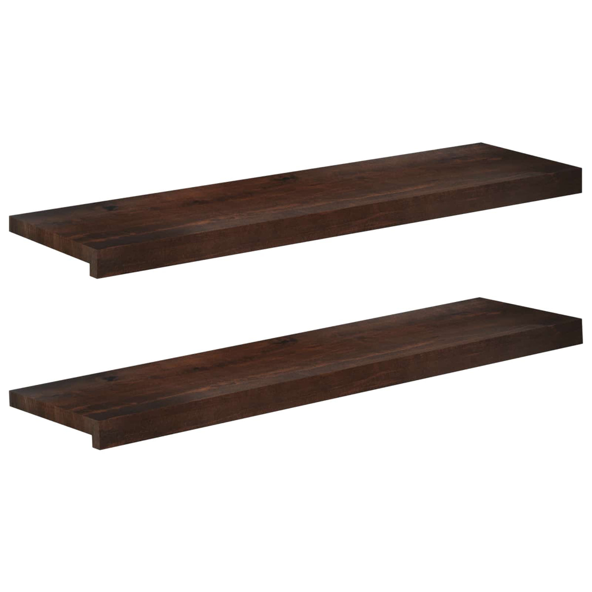 Step treads 2 kom. 90 x 25 x 2 cm Tamno smeđa Čvrsto drvo bukve