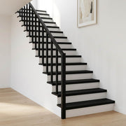 Step treads 8 kom. 110 x 30 x 2 cm Crna Čvrsto drvo bukve