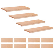 Step treads 12 kom. 80 x 25 x 2 cm Prirodna Čvrsto drvo bukve