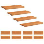 Step treads 12 kom. 80 x 25 x 2 cm Svijetlosmeđa