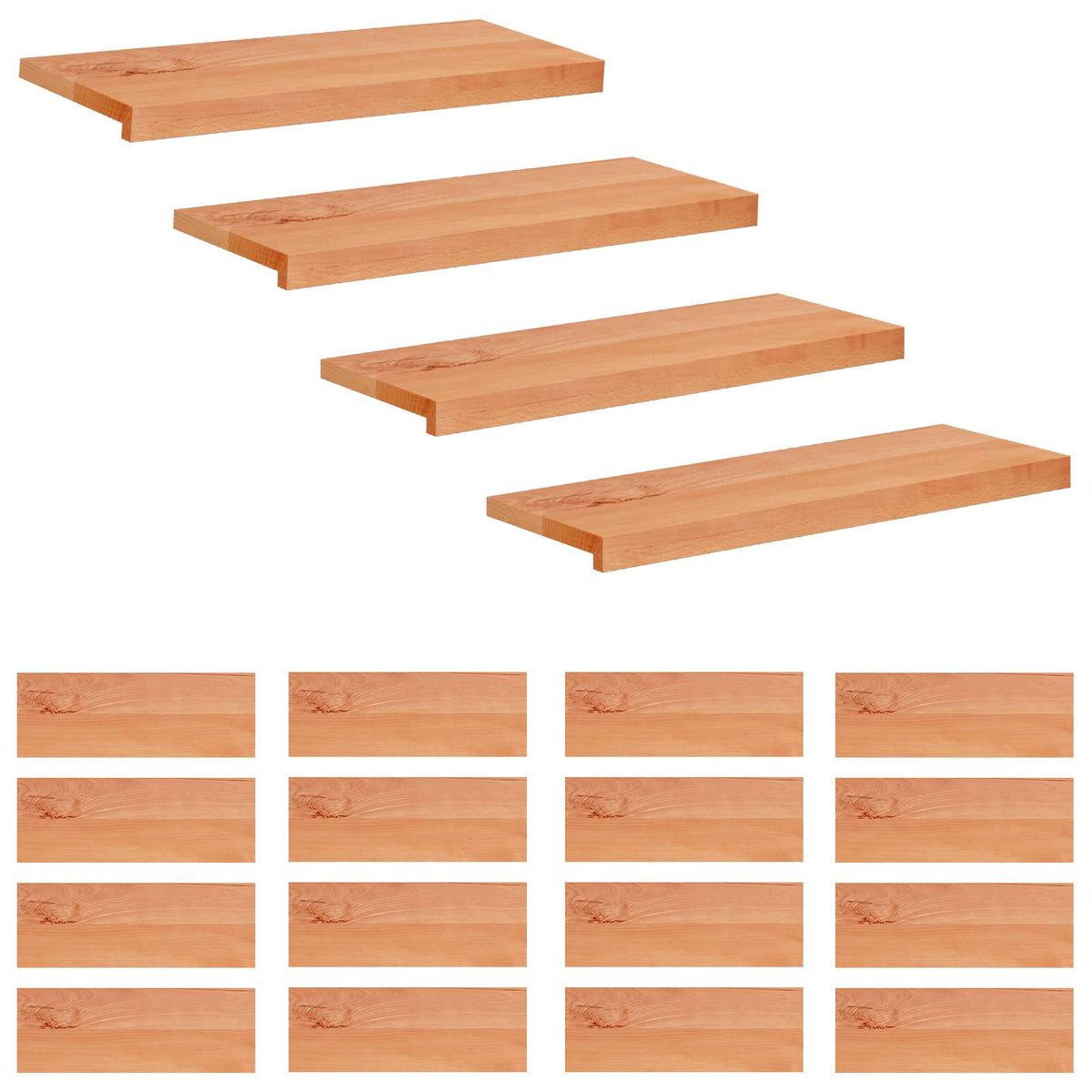 Step treads Čvrsto drvo bukve