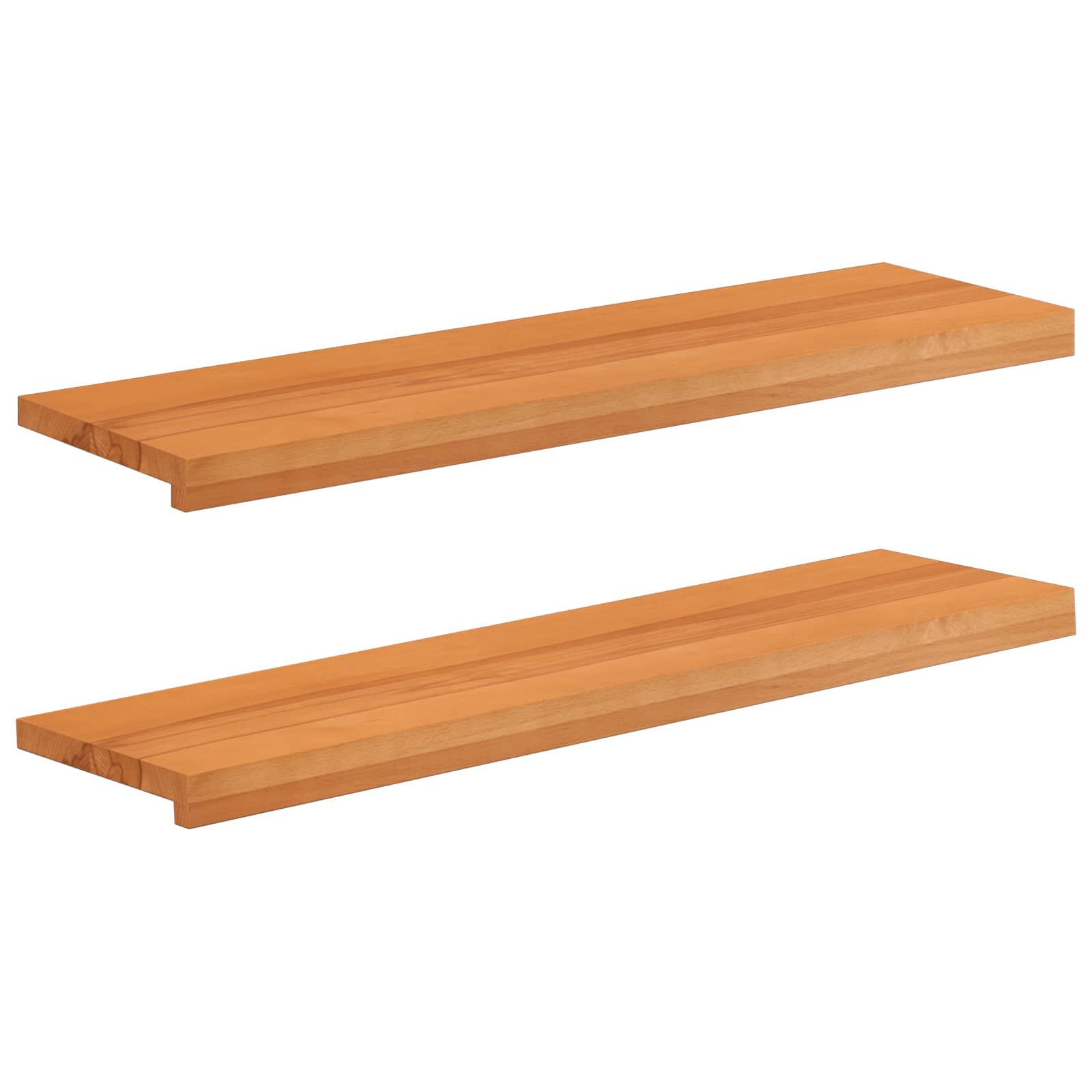 Prozorske klupice 2 kom. Svijetlosmeđa 90 x 25 x 2 cm