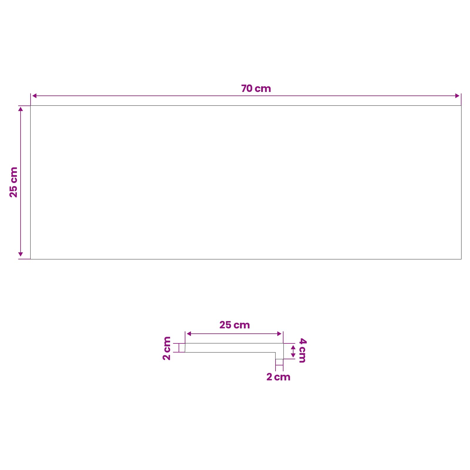 Prozorske klupice 2 kom. Smeđa 70 x 25 x 2 cm Čvrsto drvo bukve